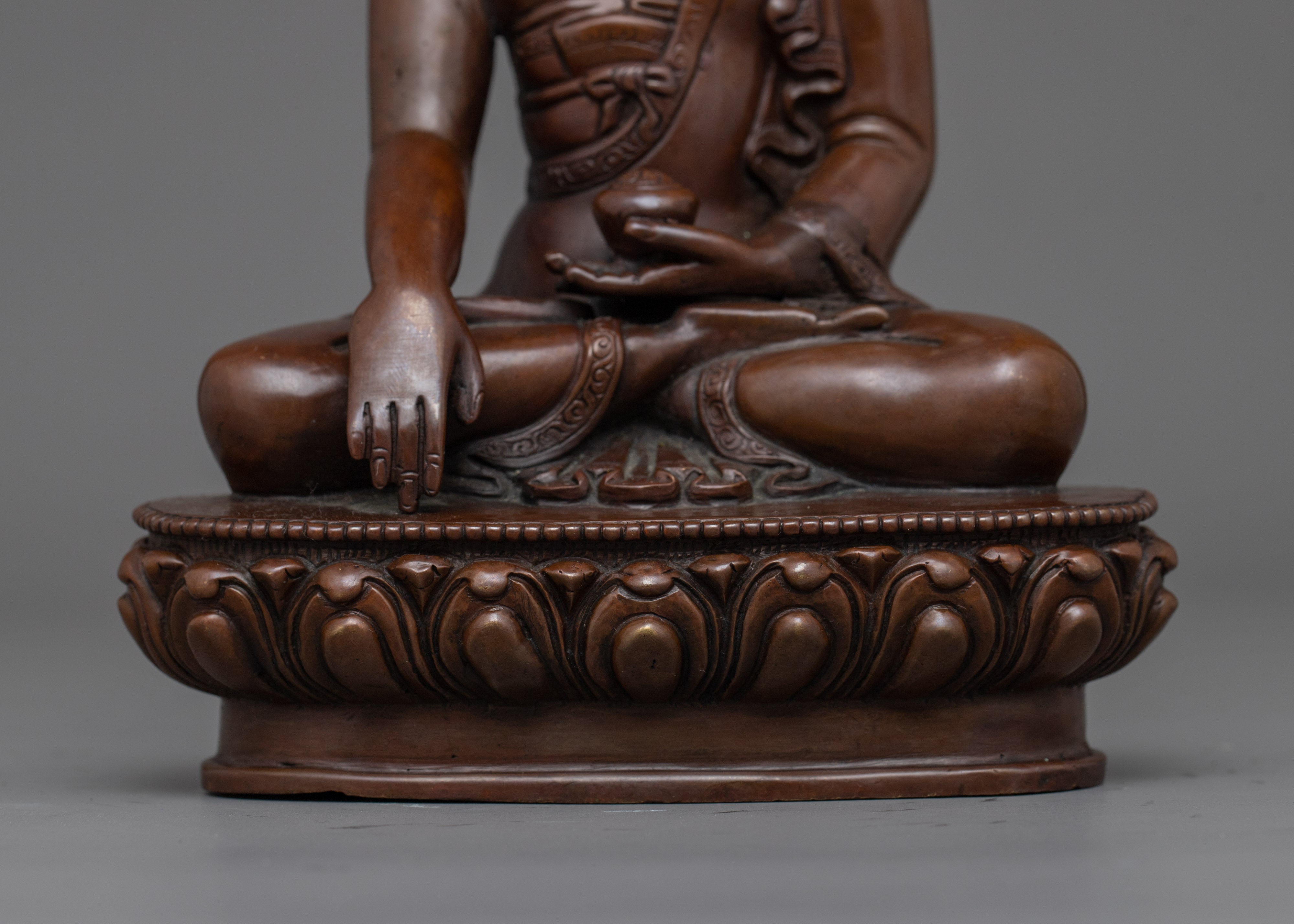 Enlightened Shakyamuni Buddha Buddhist Decor | Handcarved Buddha Art