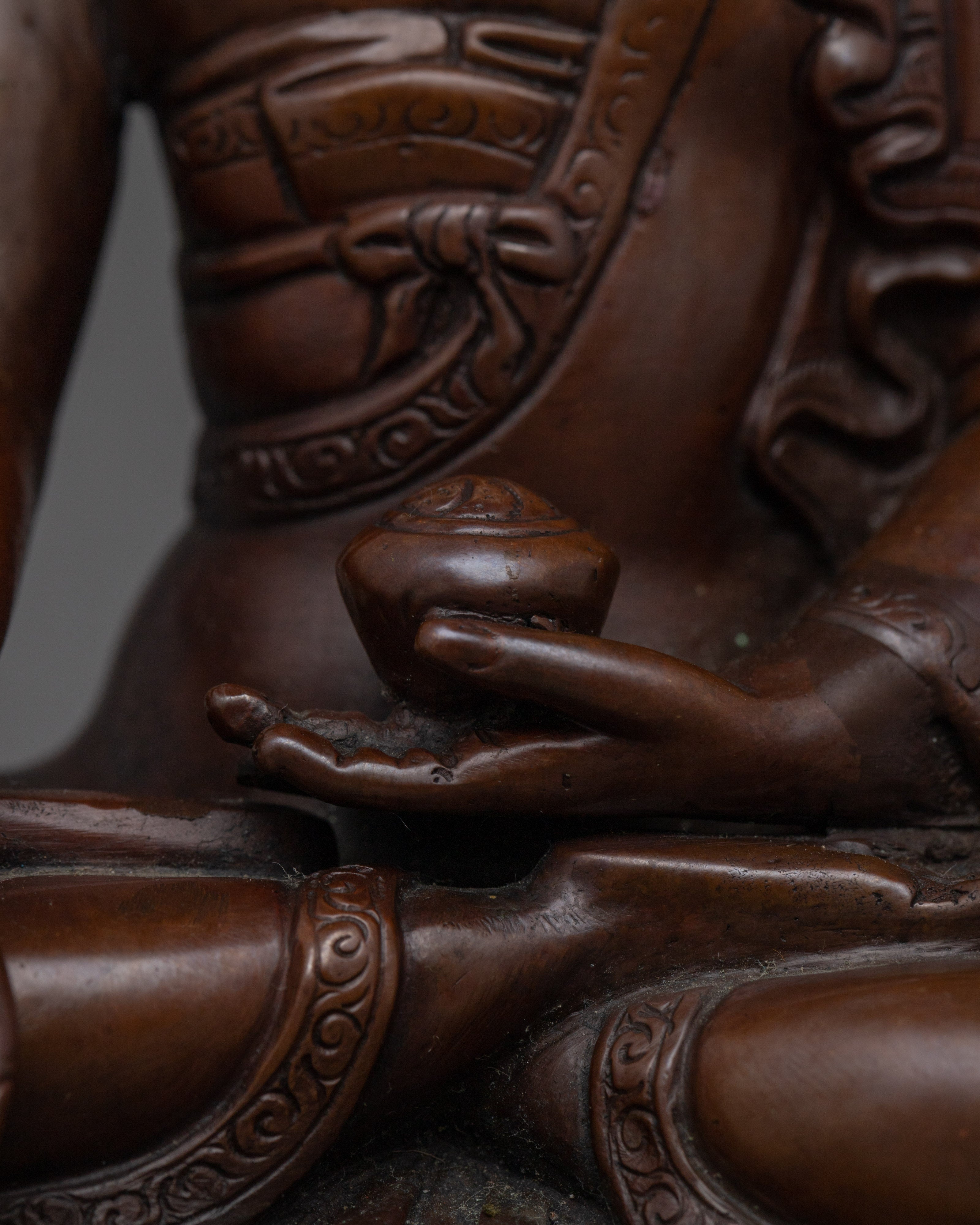 Enlightened Shakyamuni Buddha Buddhist Decor | Handcarved Buddha Art