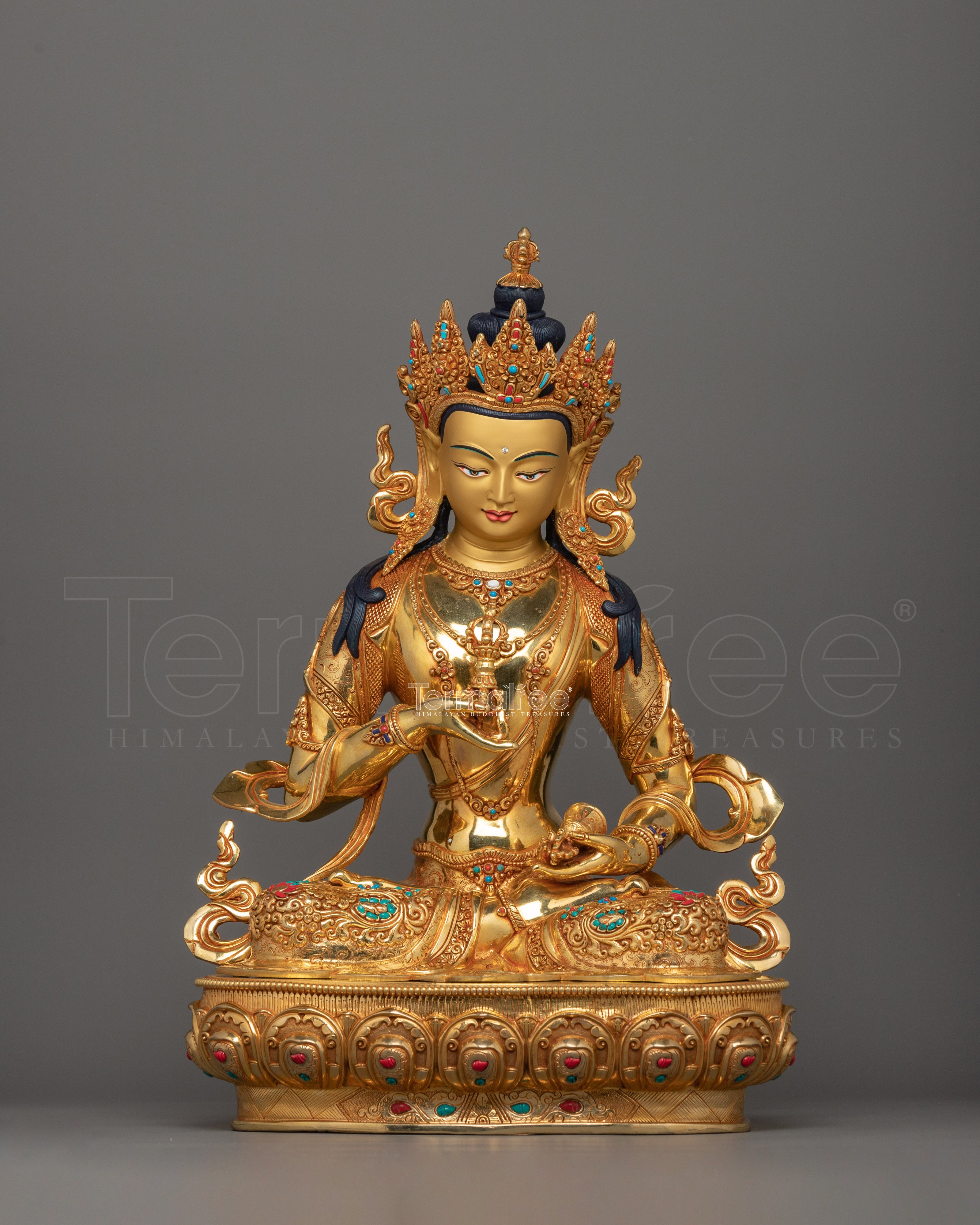 Hand-crafted Vajrasattva Religious Statue | Sculpture for Buddhist Shrine Room Decor