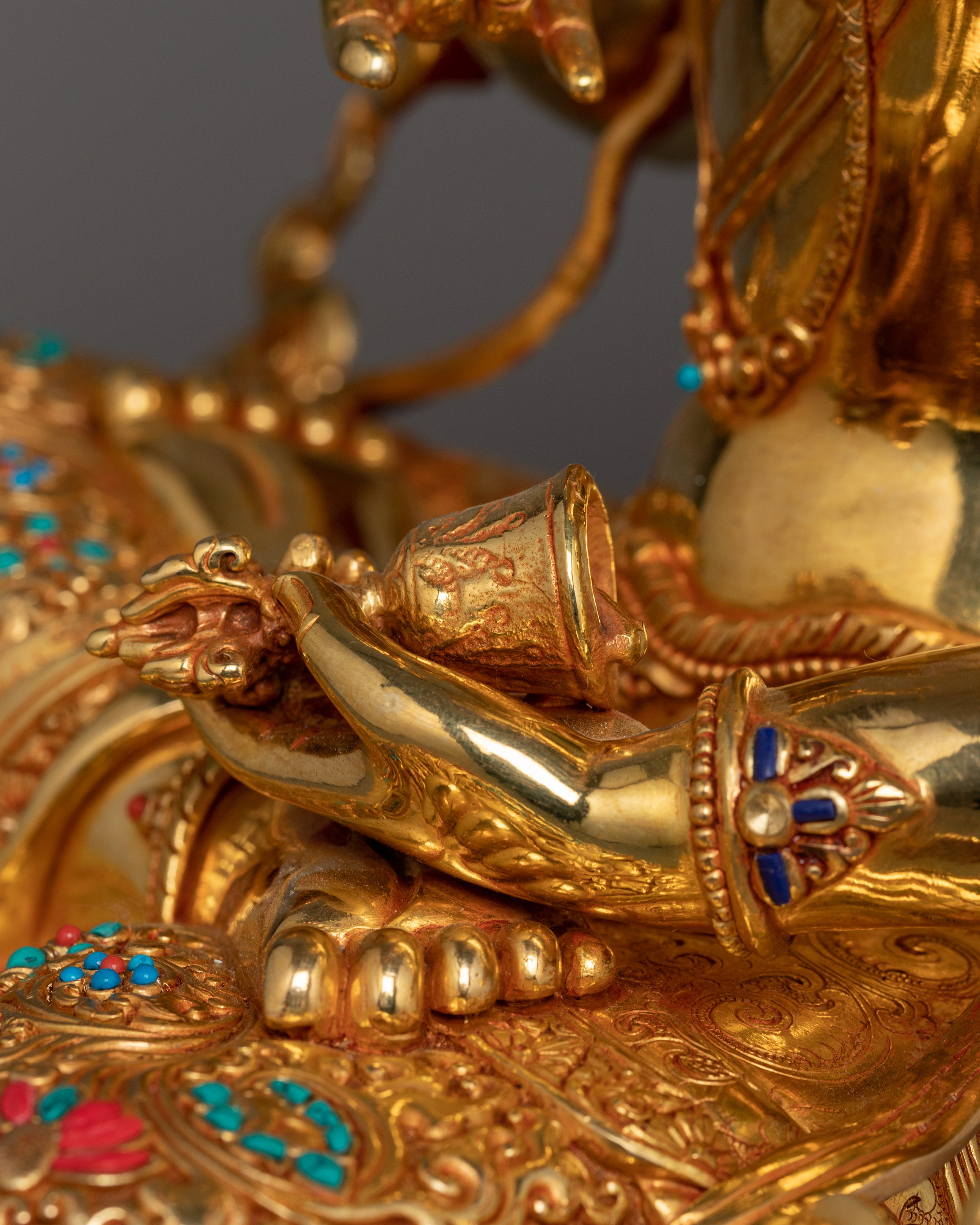 Hand-crafted Vajrasattva Religious Statue | Sculpture for Buddhist Shrine Room Decor