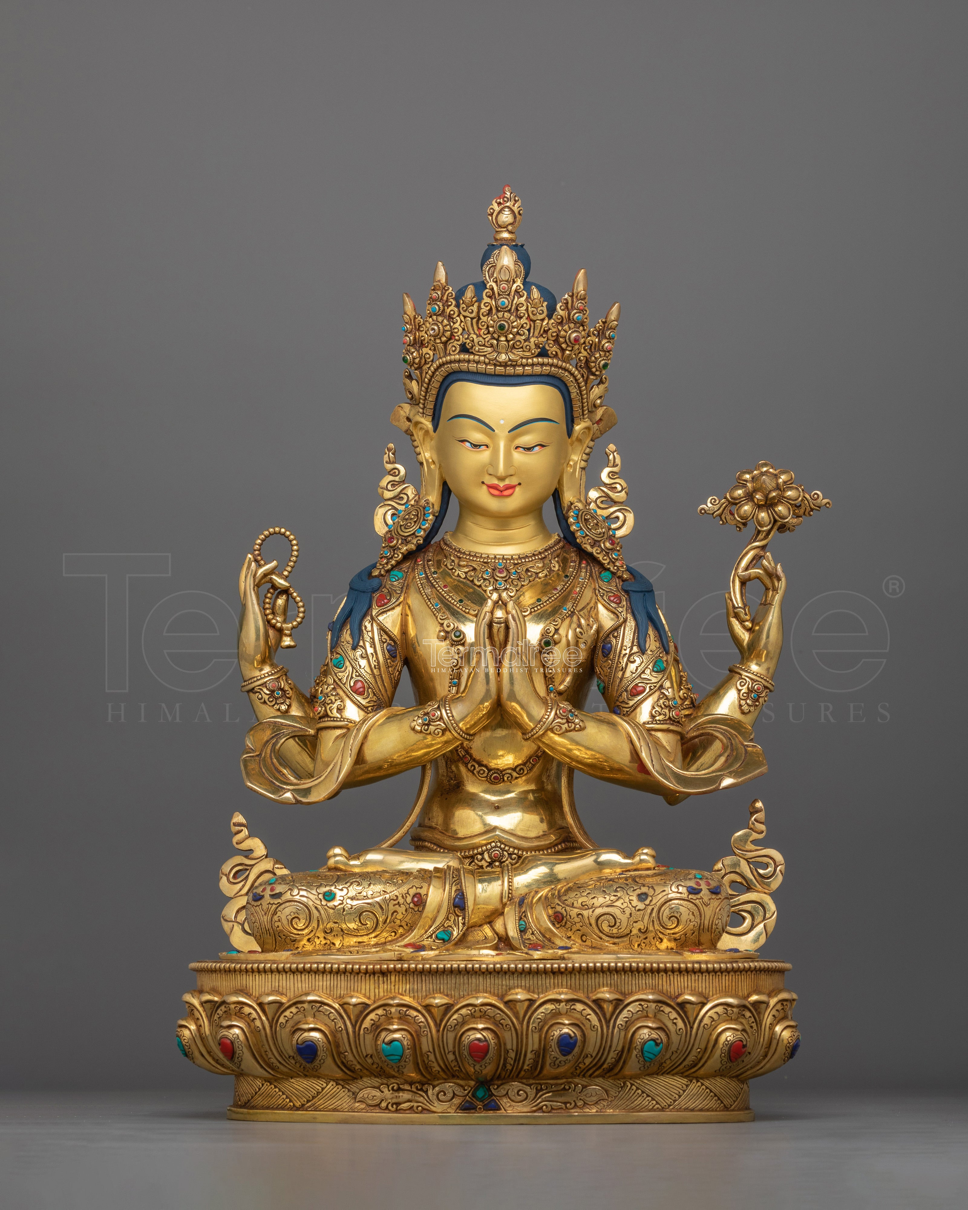Bodhisattva of Compassion Chenrezig Figurine | Protector of All Sentient Beings