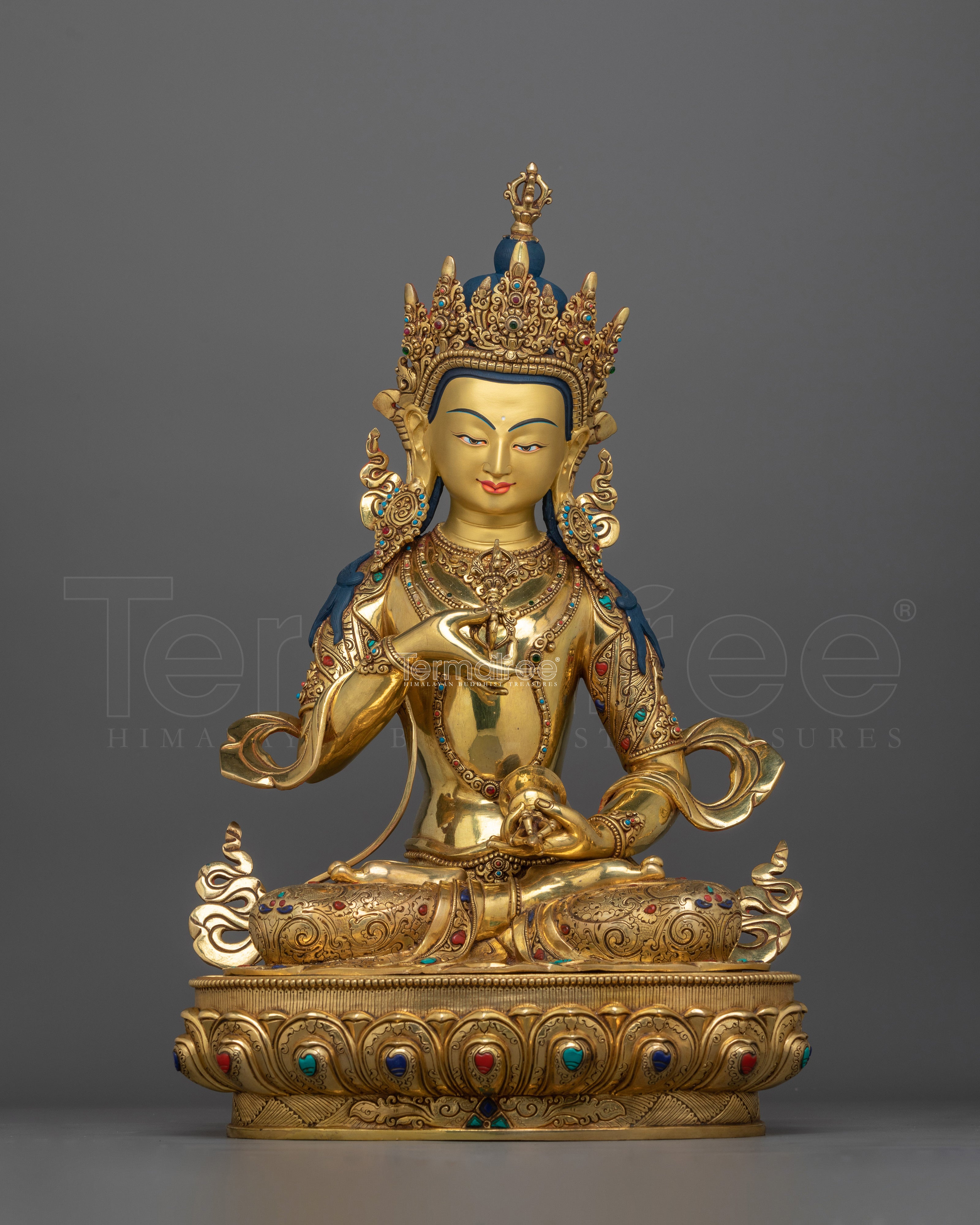 Traditionally Crafted The Pure Life Deity Vajrasattva Statue | Handcrafted Copper Artwork