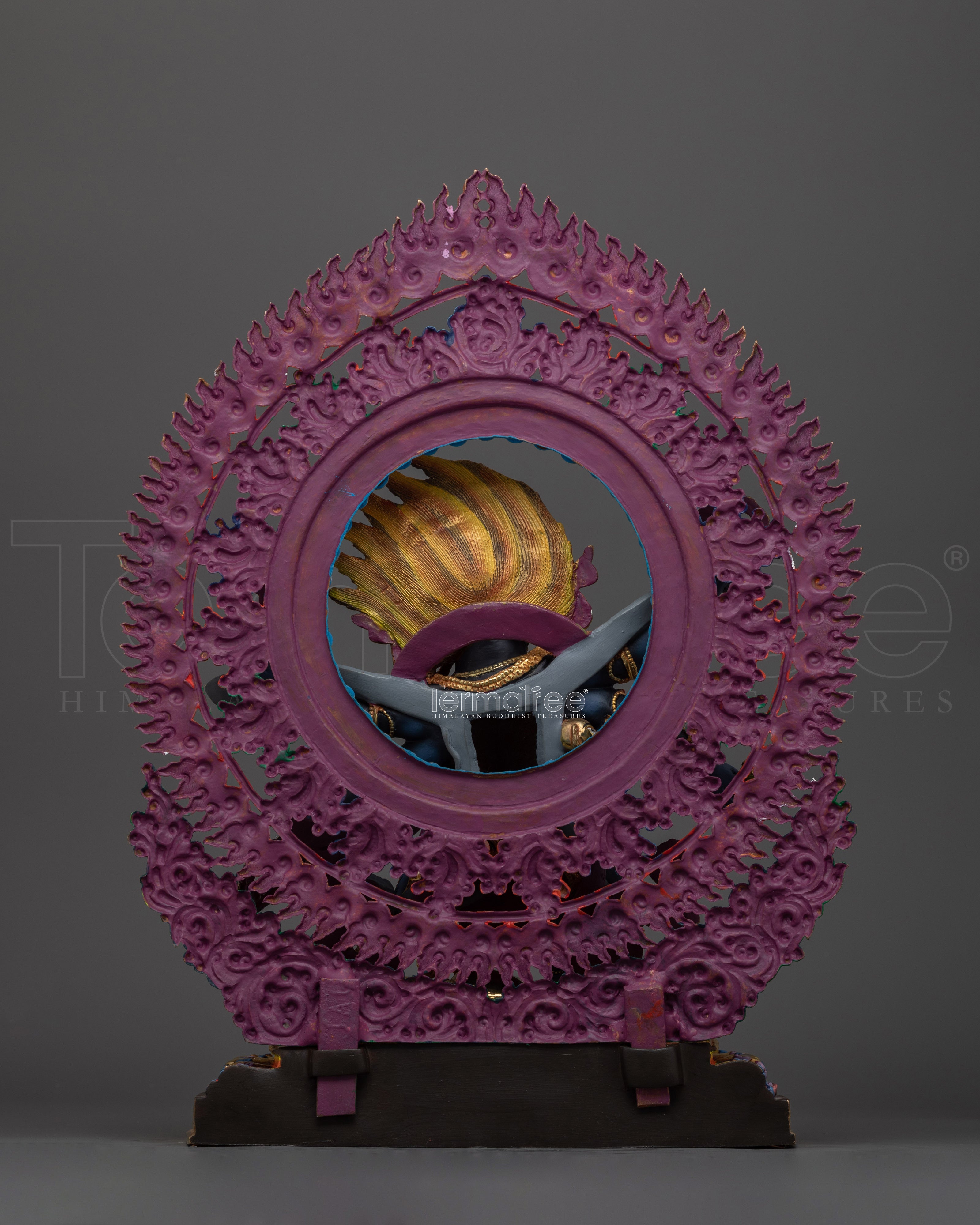 Powerful Protector Six Armed Mahakala Sculpture | Himalayan Zen Artwork