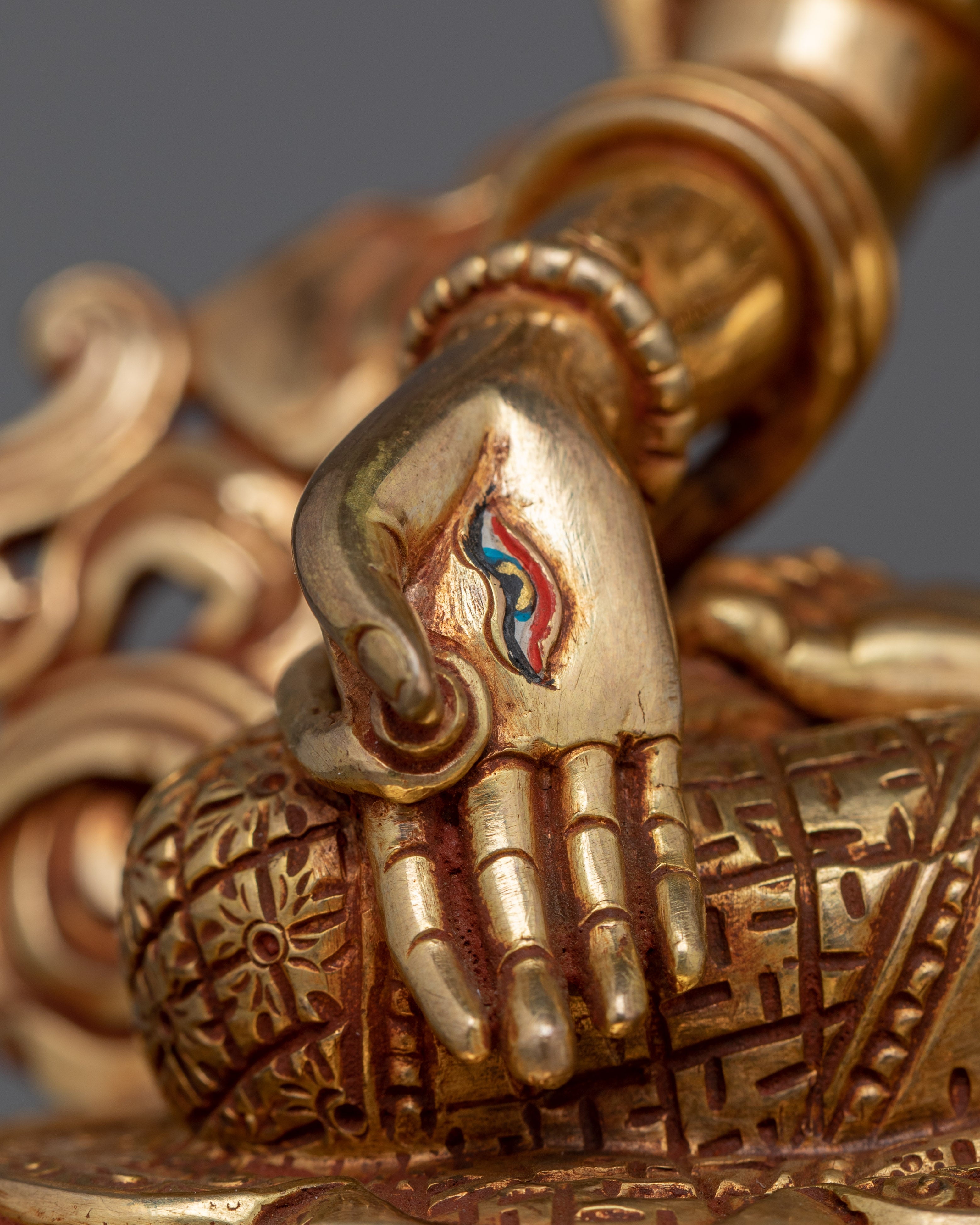 24K Gold Gilded Wisdom White Tara | Emblem of Healing and Longevity