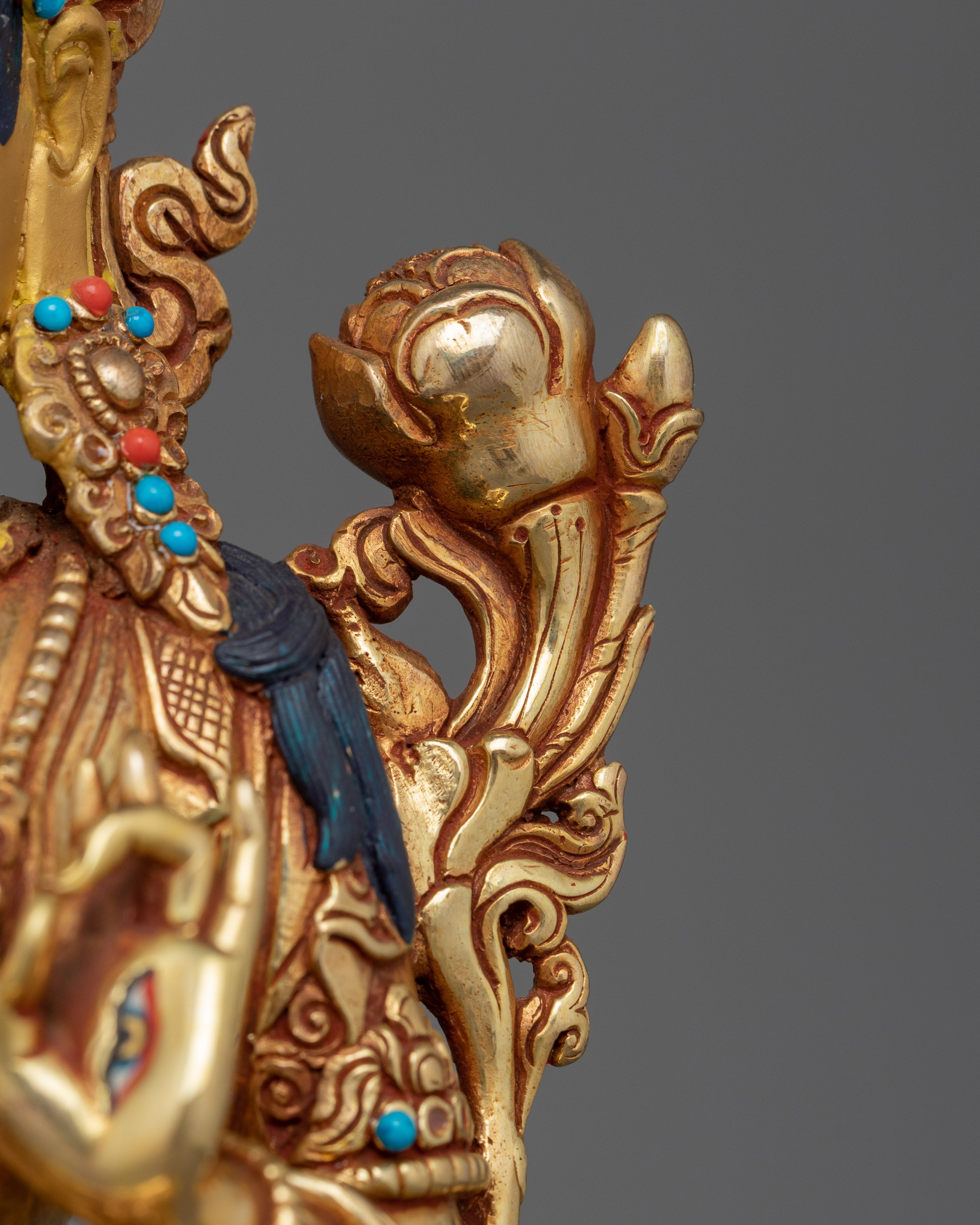 24K Gold Gilded Wisdom White Tara | Emblem of Healing and Longevity