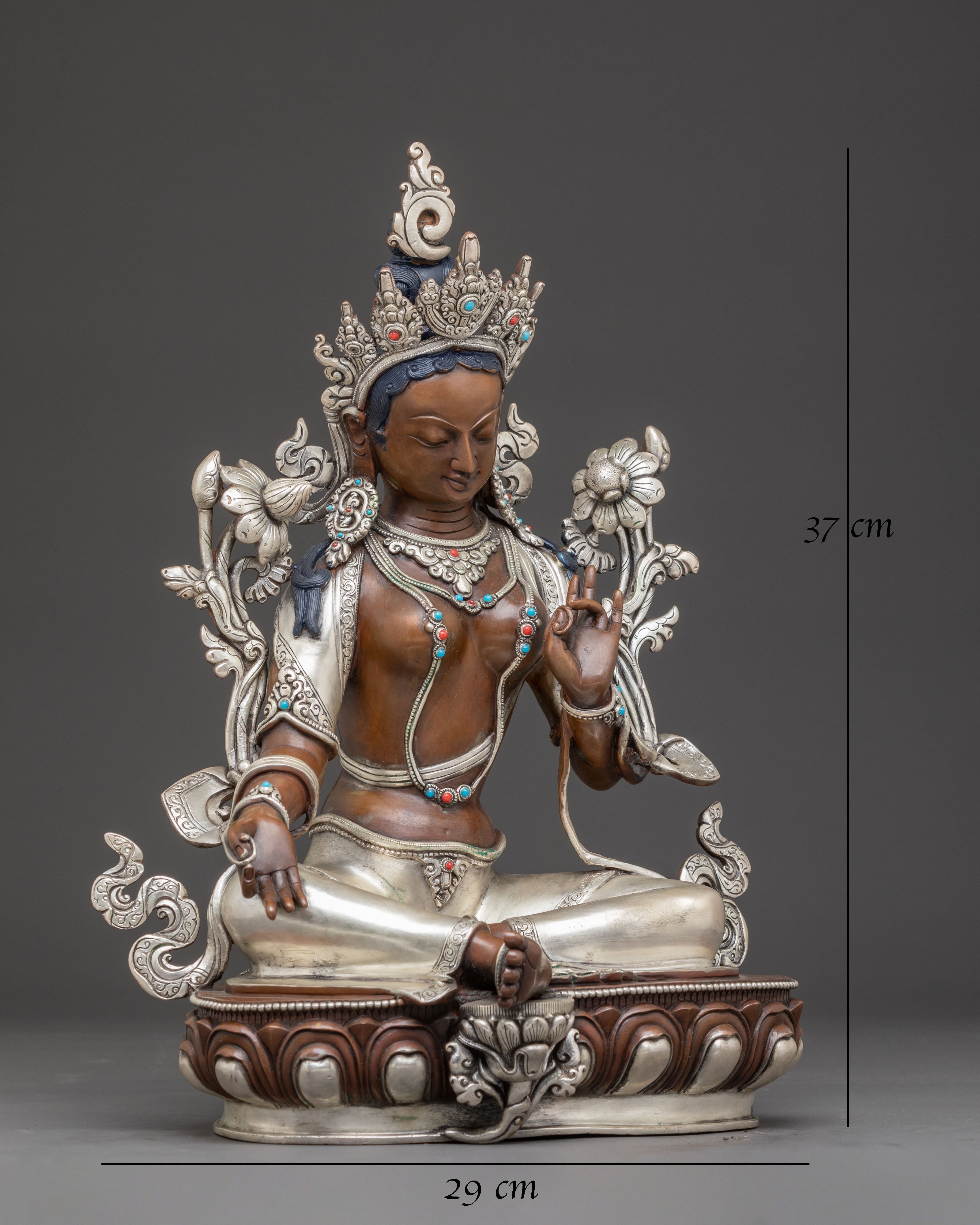 Mother Green Tara Statue from Nepal | Feminine Energy