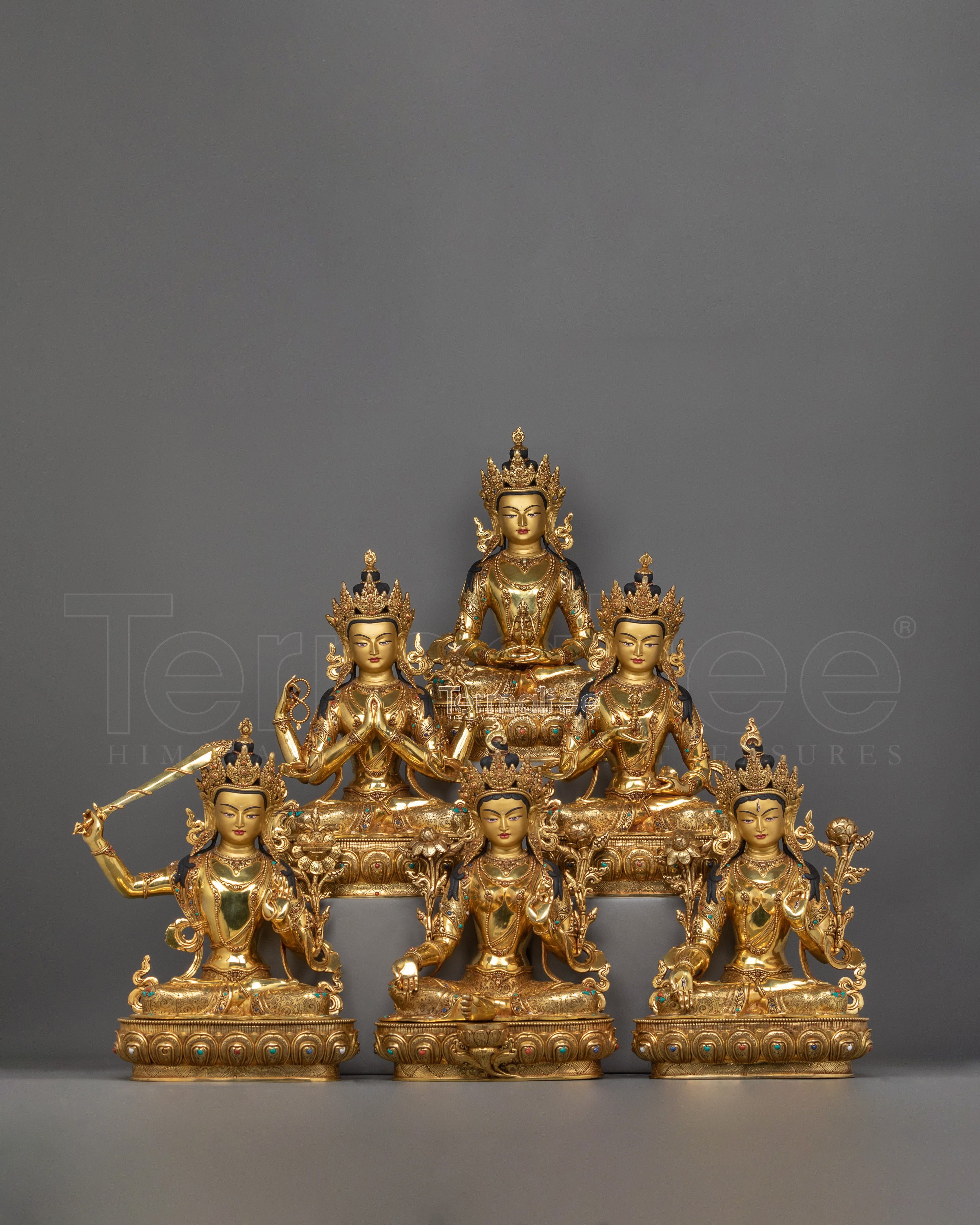 Empathetic Bodhisattva Set Statue | Divine Expression of Compassion and Enlightenment