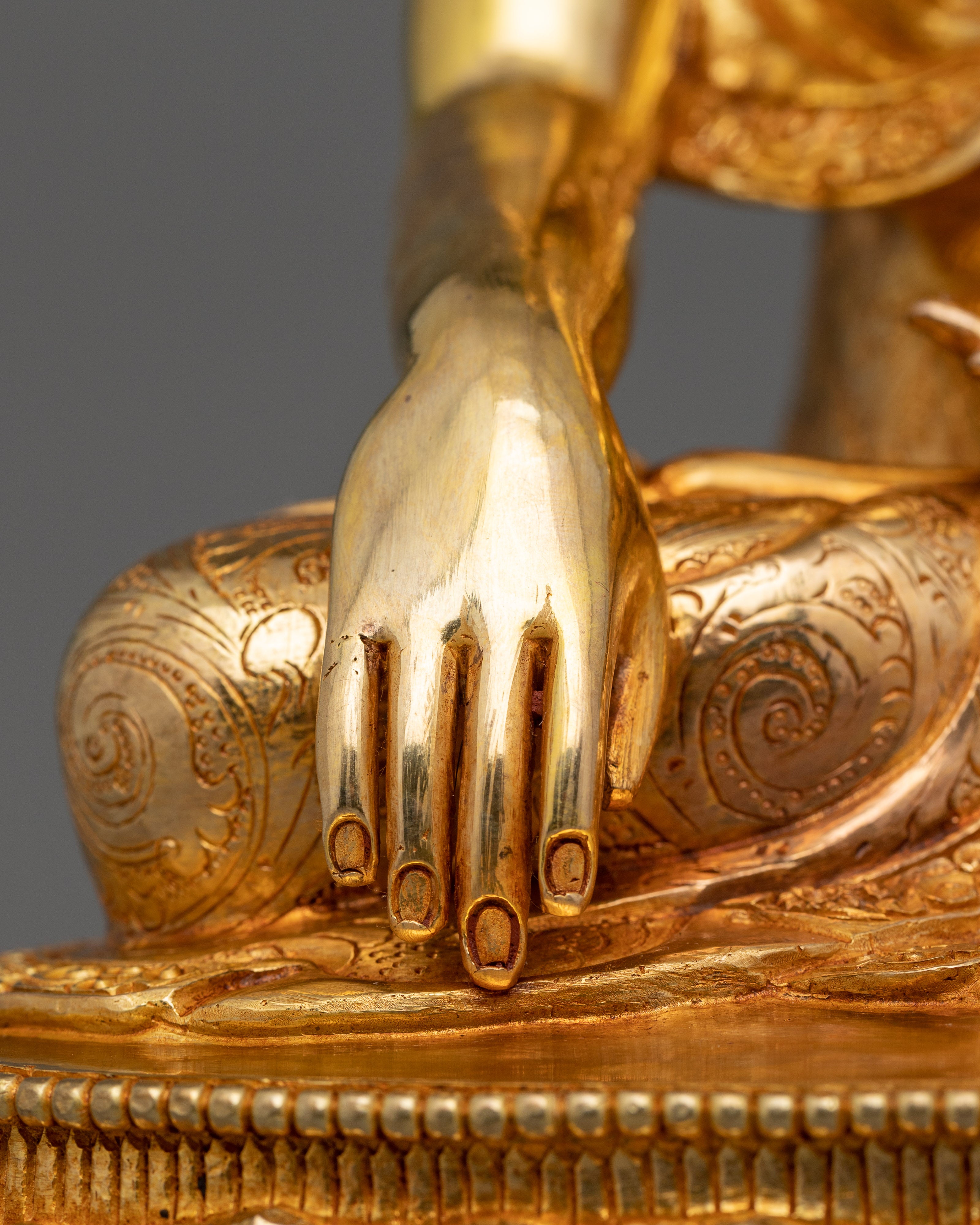 34cm Shakyamuni Enlightened Buddha Sculpture | The Embodiment of Awakening