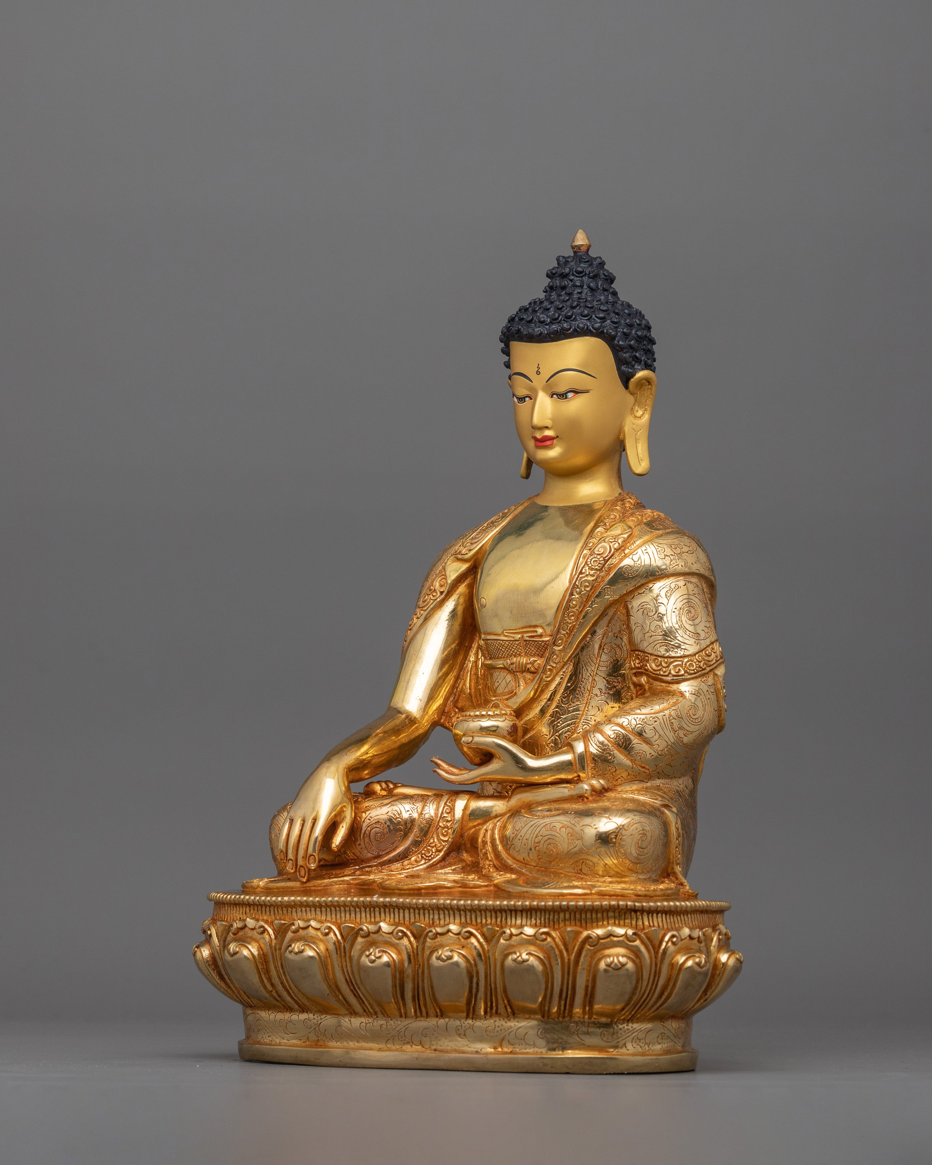 34cm Shakyamuni Enlightened Buddha Sculpture | The Embodiment of Awakening