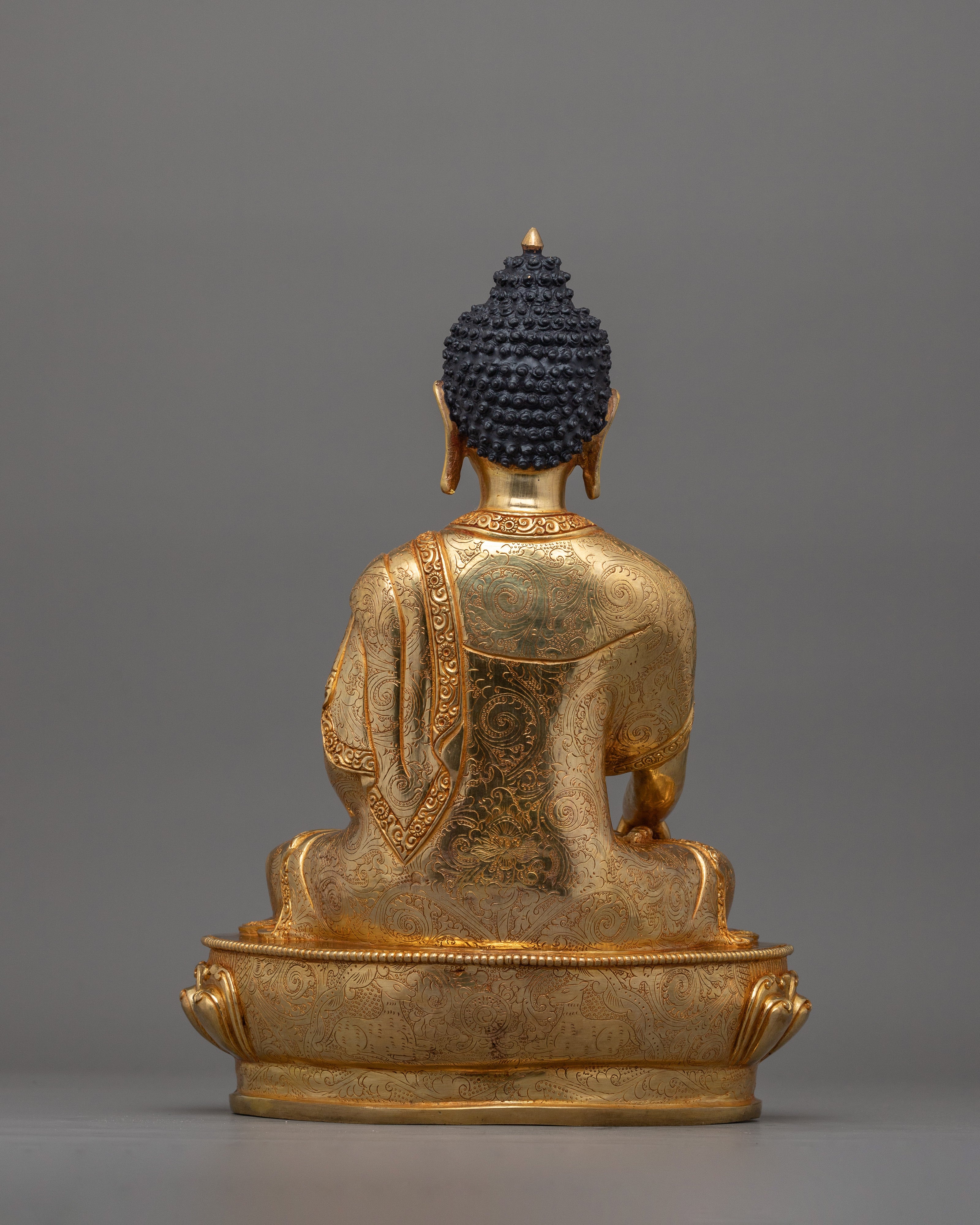 34cm Shakyamuni Enlightened Buddha Sculpture | The Embodiment of Awakening