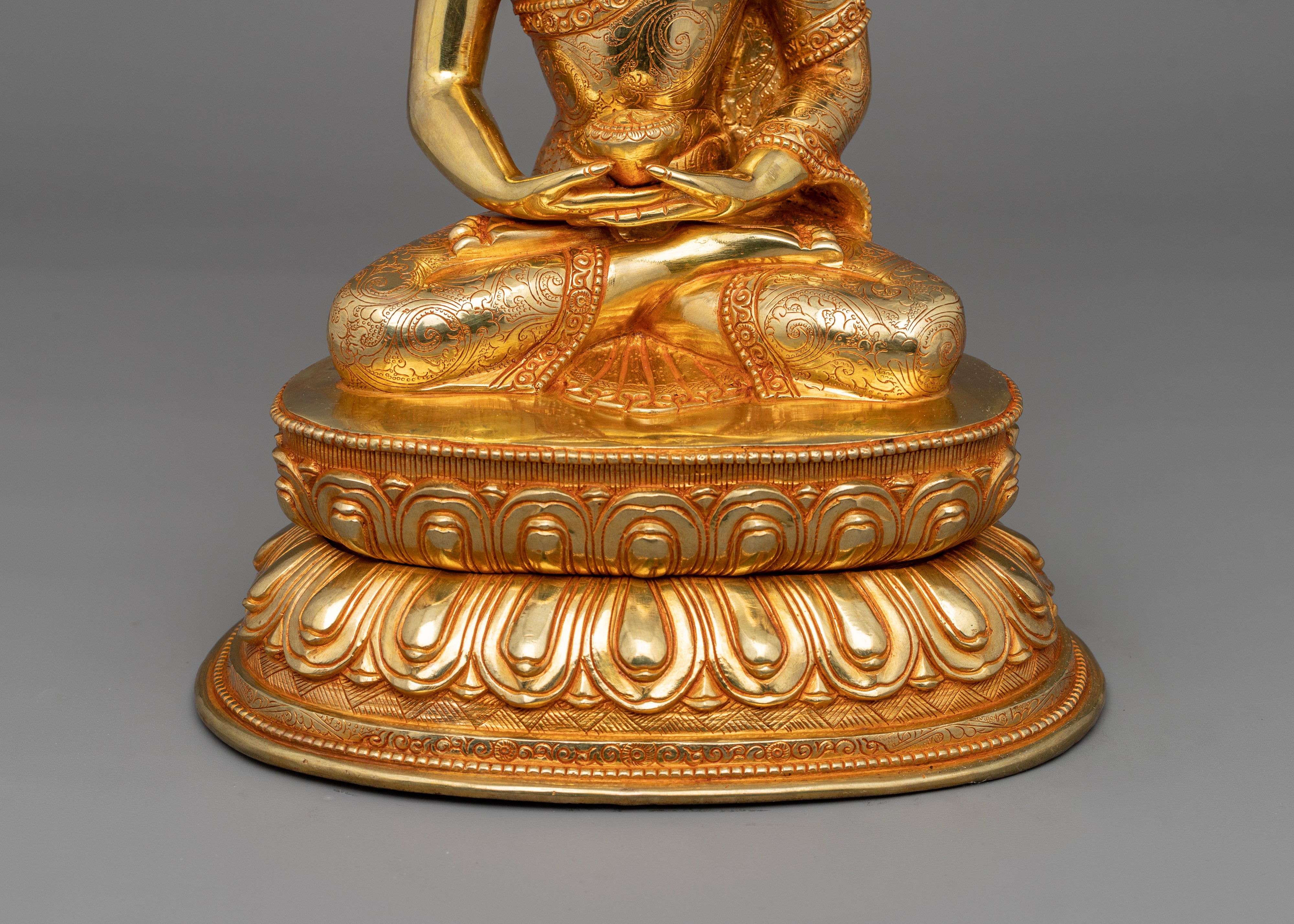Amitabha Diamond Realm Buddha Figure | Meditative Pure Land Icon
