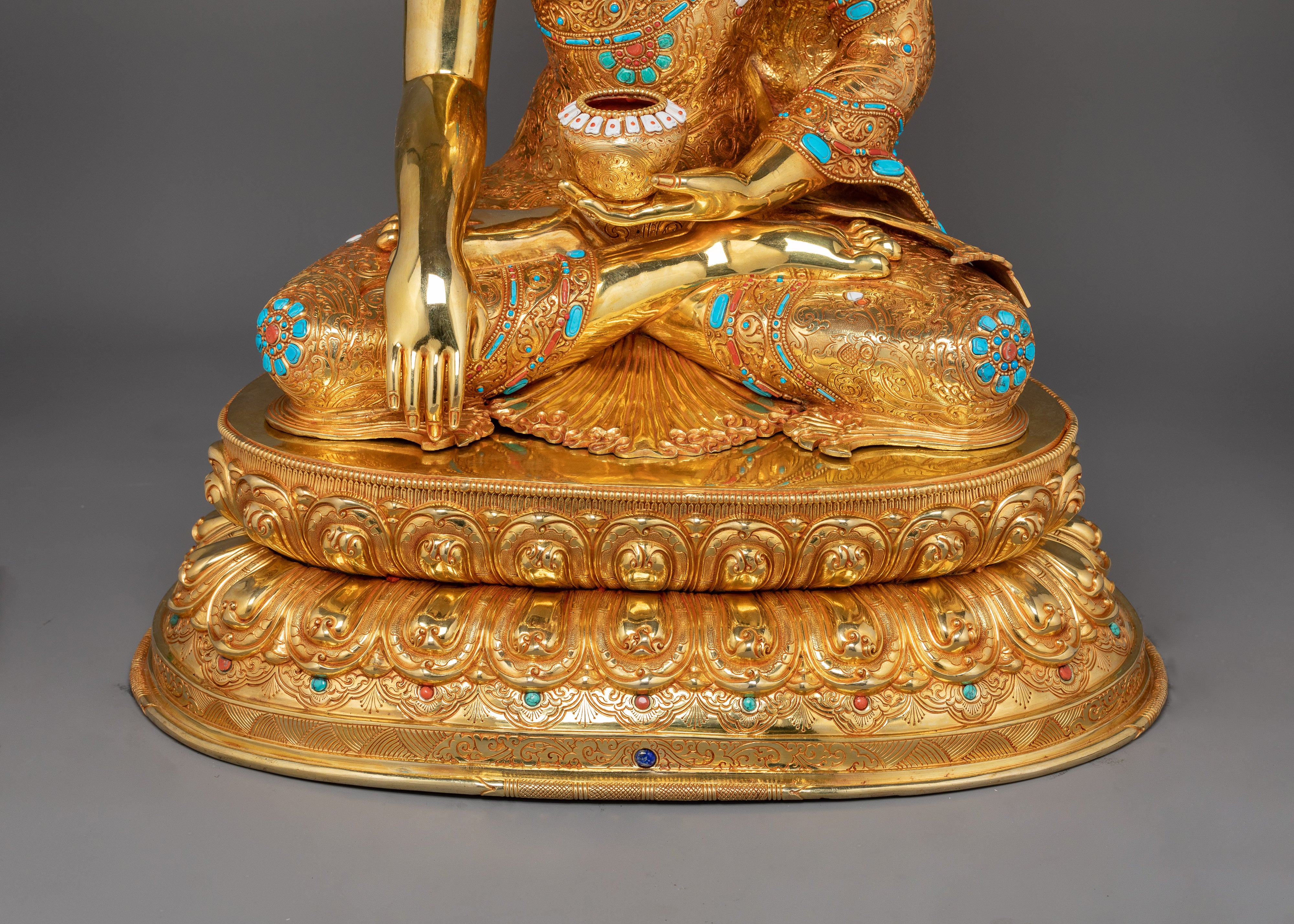 Handmade Present Buddha Shakyamuni Statue | Ideal for Meditation and Calmness