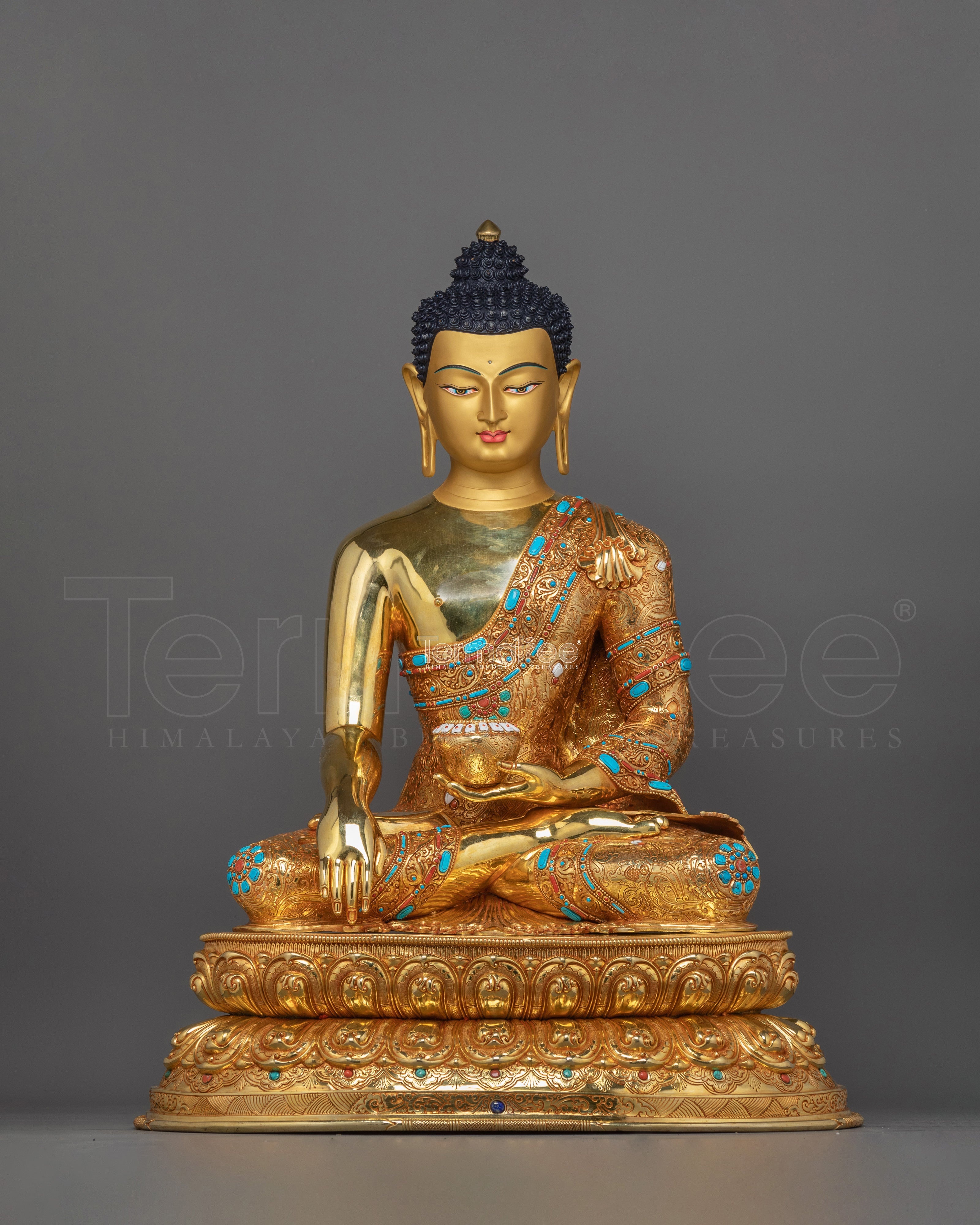 Handmade Present Buddha Shakyamuni Statue | Ideal for Meditation and Calmness