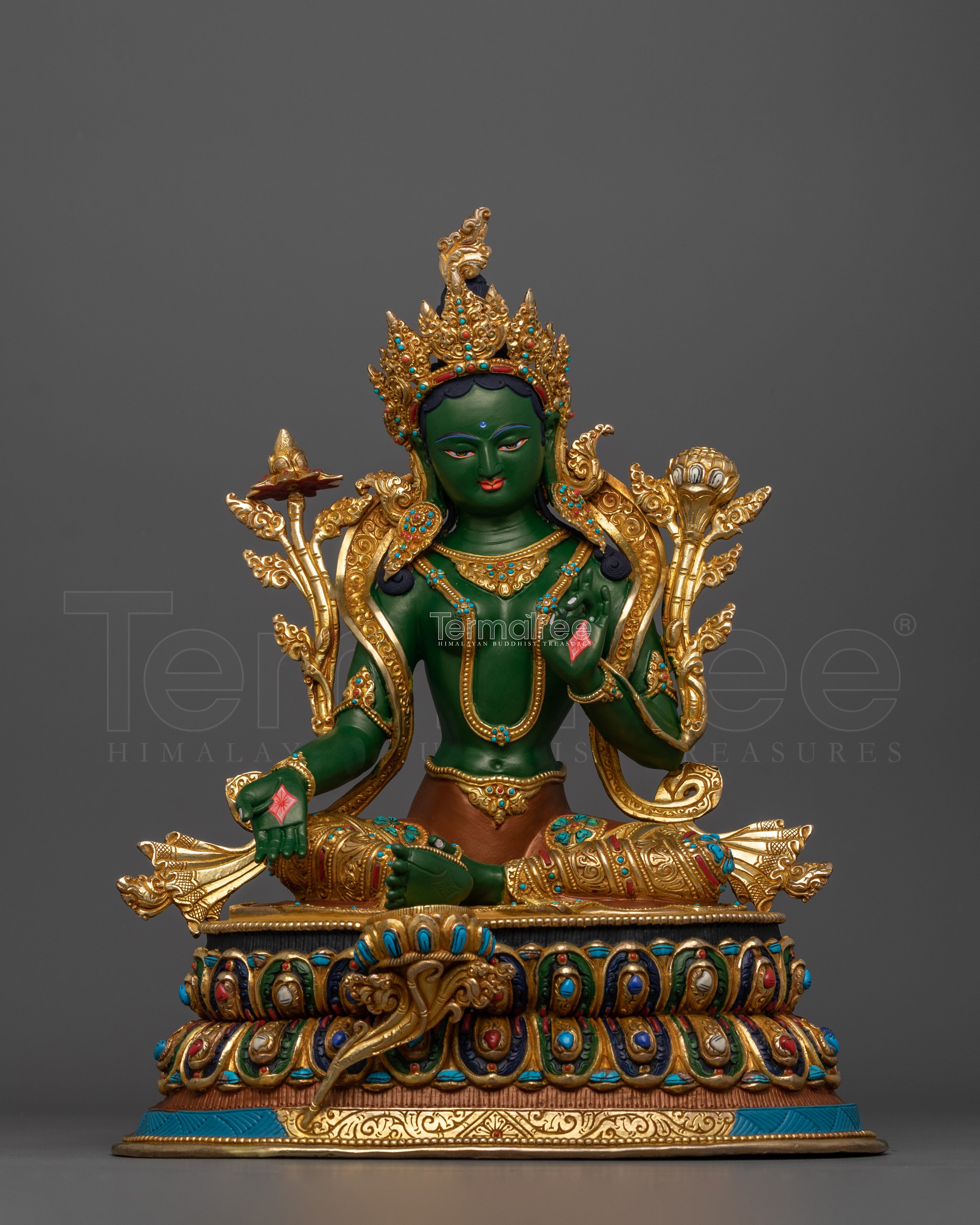 Compassionate Green Tara Artwork for Shrine | The Mother of Liberation