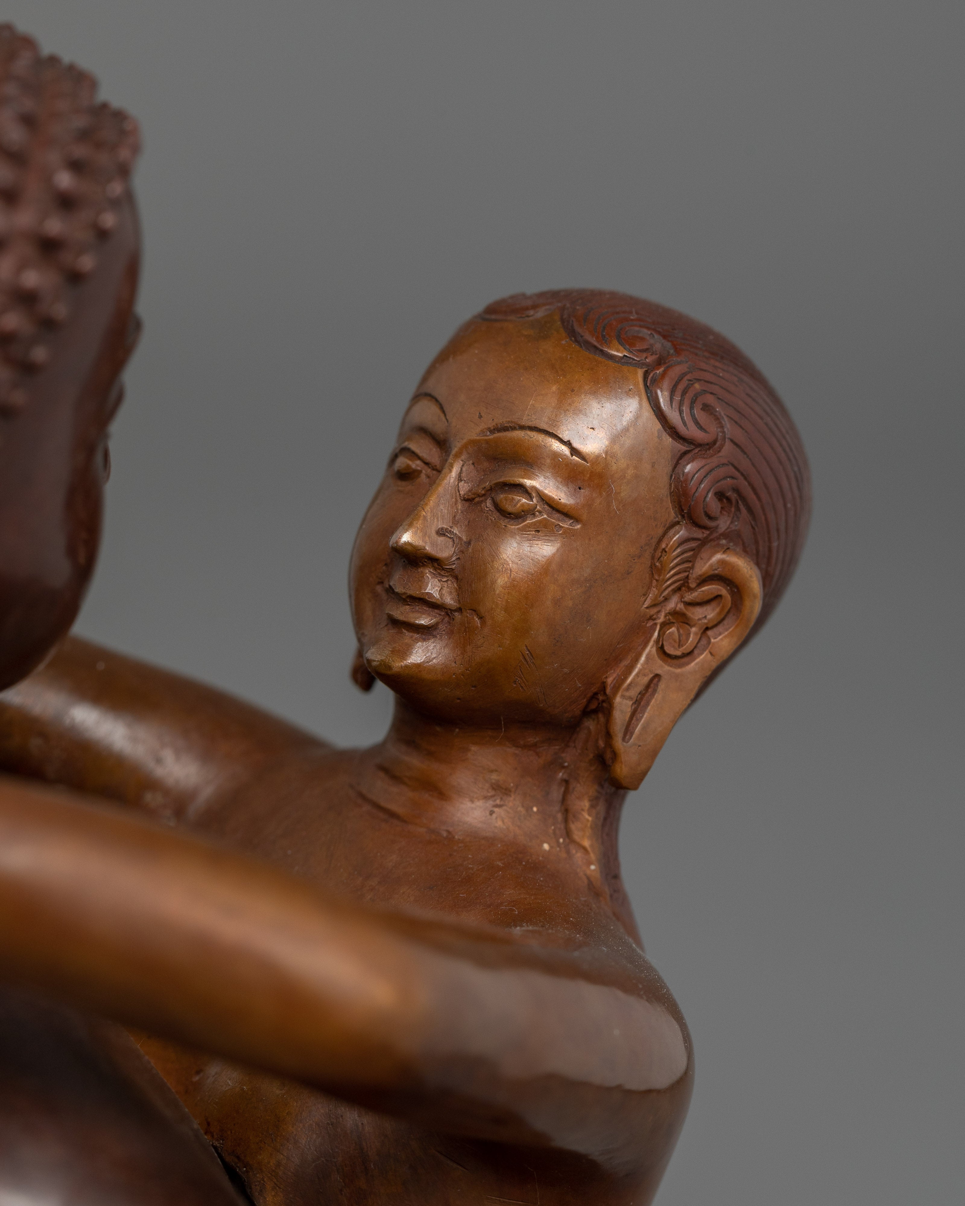 Dharma-focused Oxidized Samantabhadra with Consort | A Sacred Tantric Figure