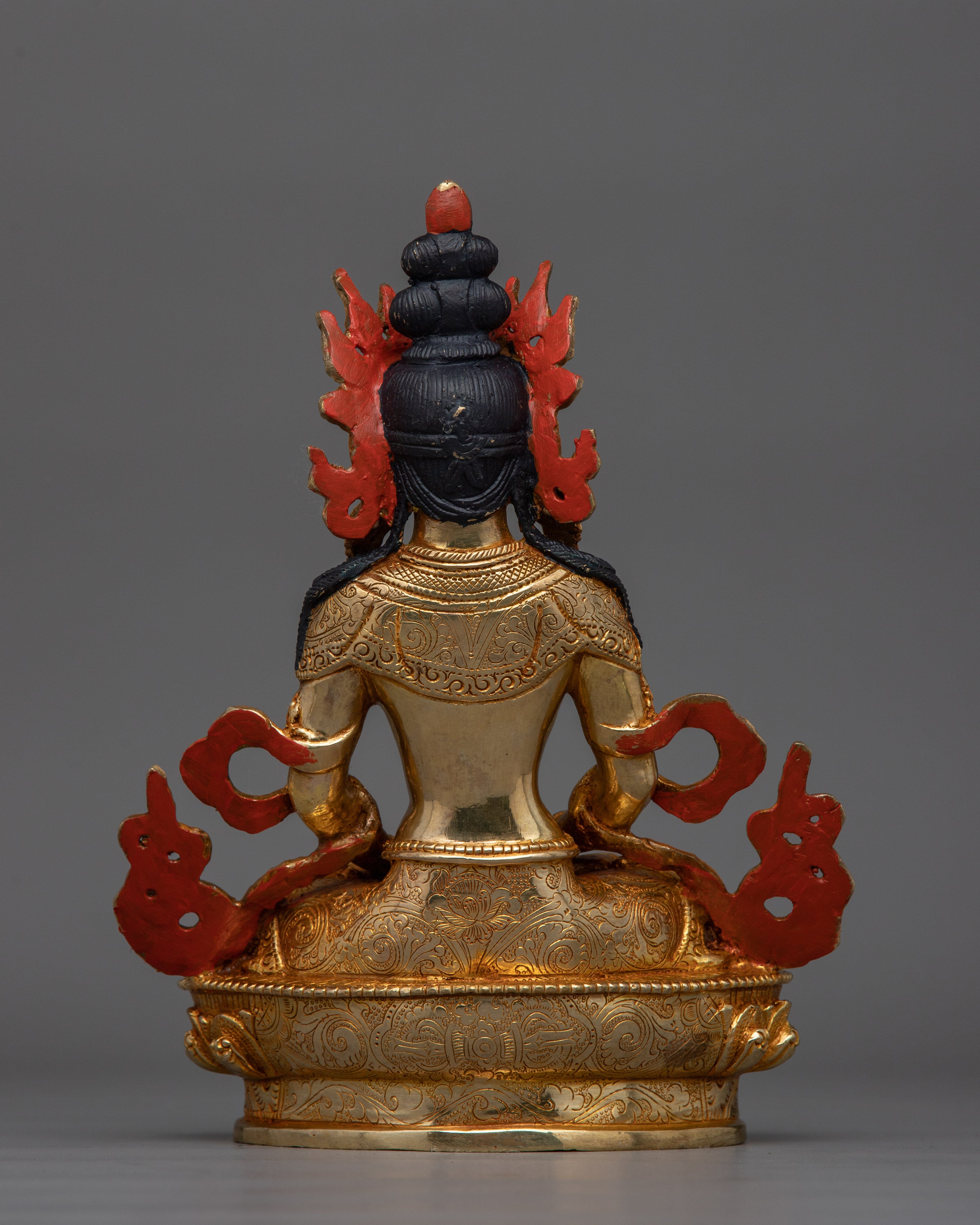 Longevity and Compassion Amitayus Statue | Handcrafted Enlightened Buddha