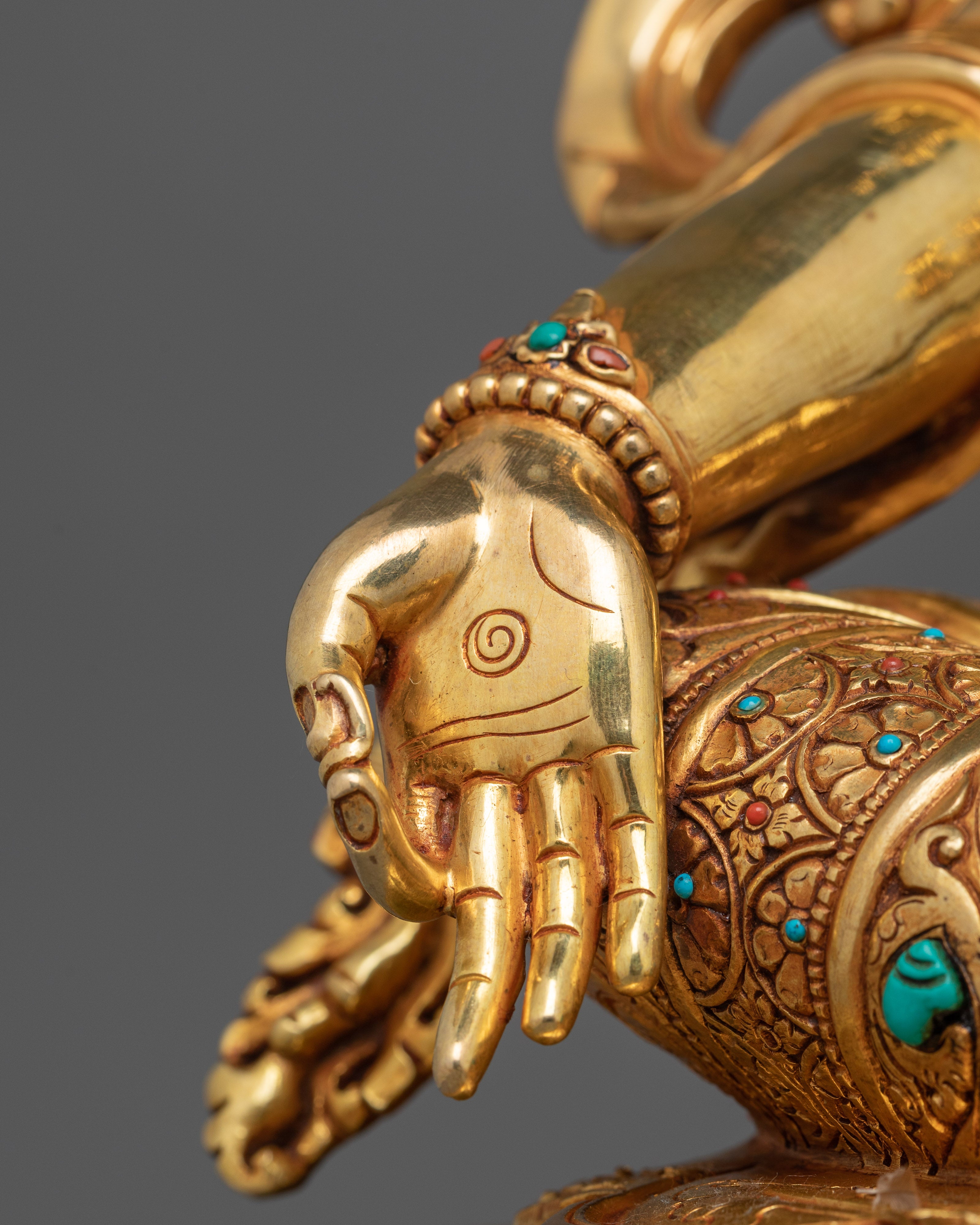 Embrace Healing and Protection with Green Tara Statue | Liberation Goddess Figurine