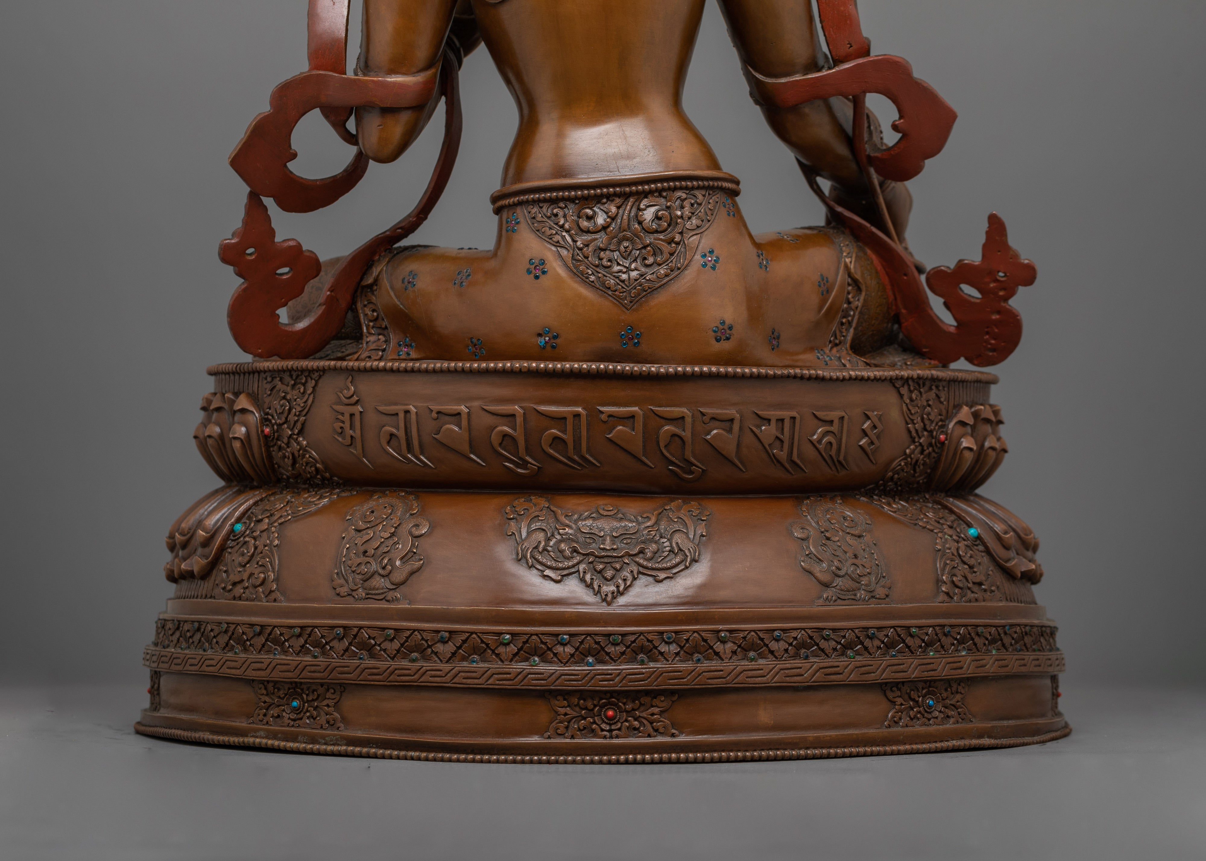 Buddhist Altar Idol Green Tara Statue | Mother Goddess of Compassion