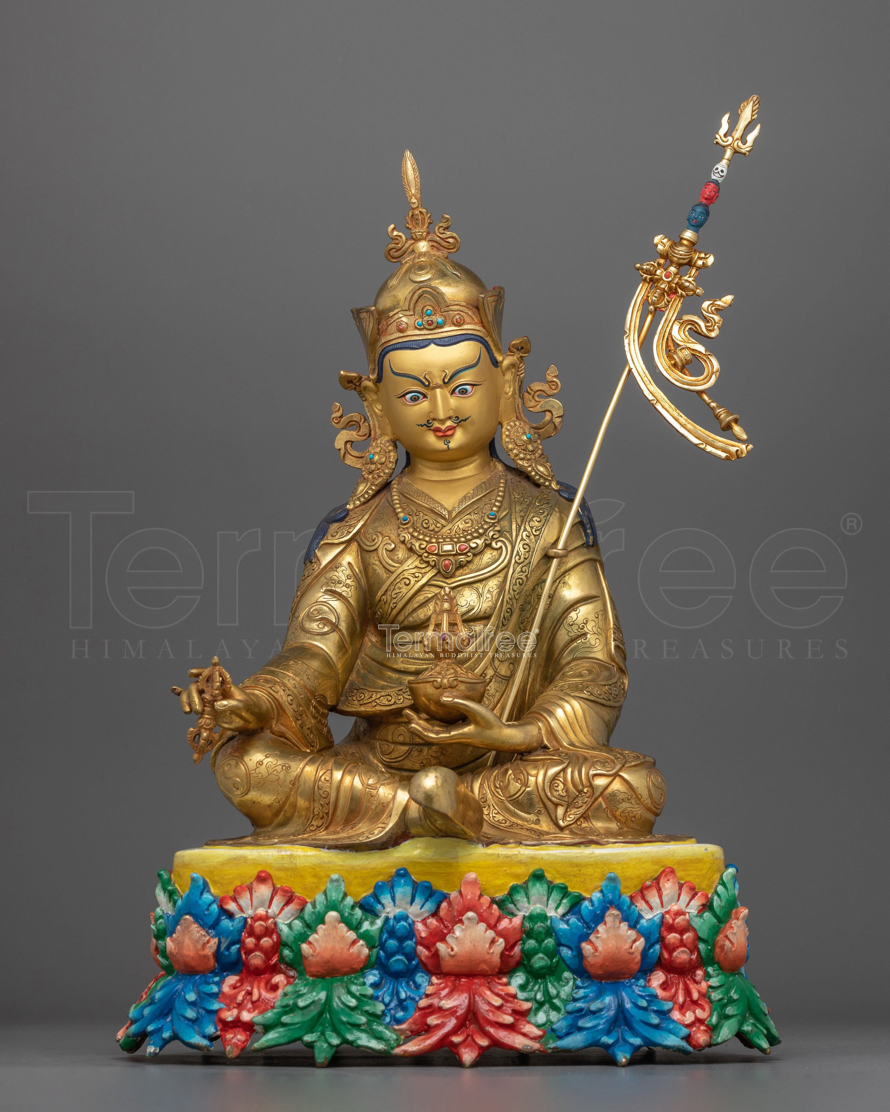 Tantric Guru Tibetan Buddhist Padmasambhava Statue | Guru Rinpoche The Second Buddha