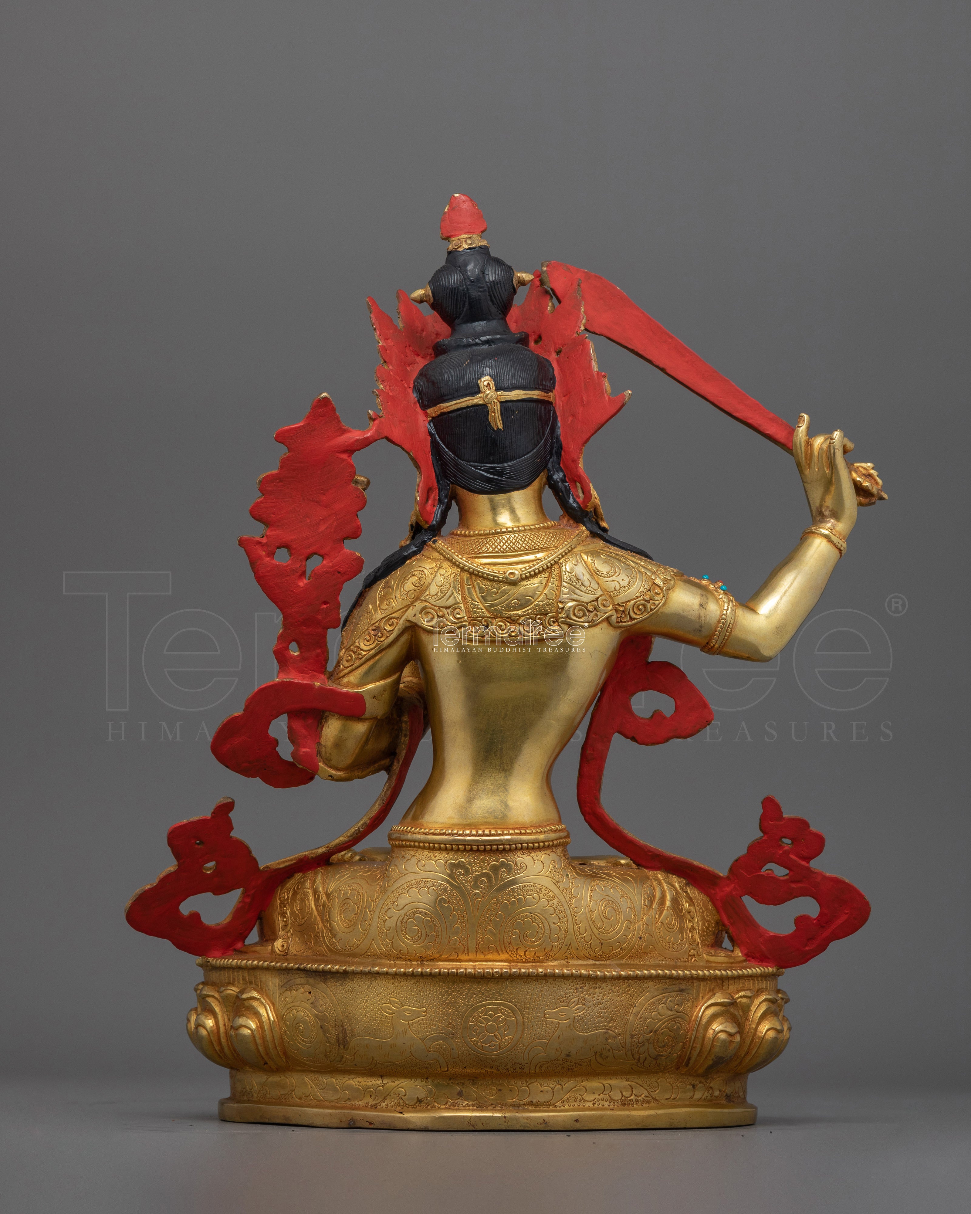 33cm Tibetan Scared Manjushri Statue | Wisdom and Knowledge