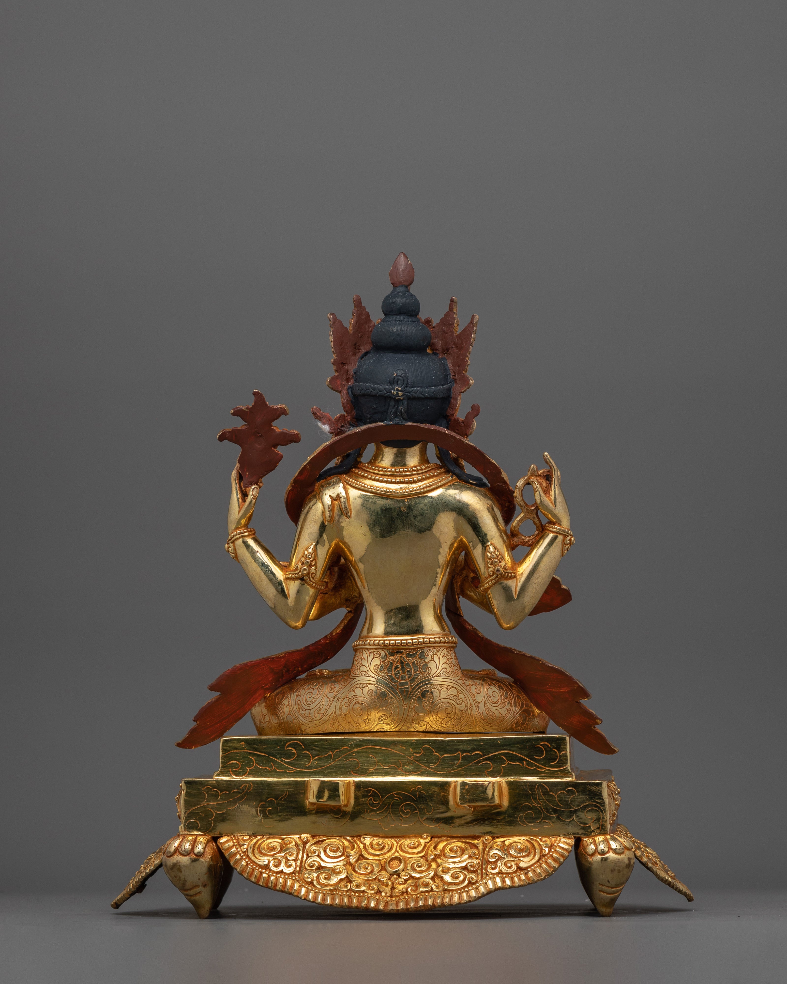Four Armed Bodhisattva Chenrezig Statue | Deity of Compassion and Mercy