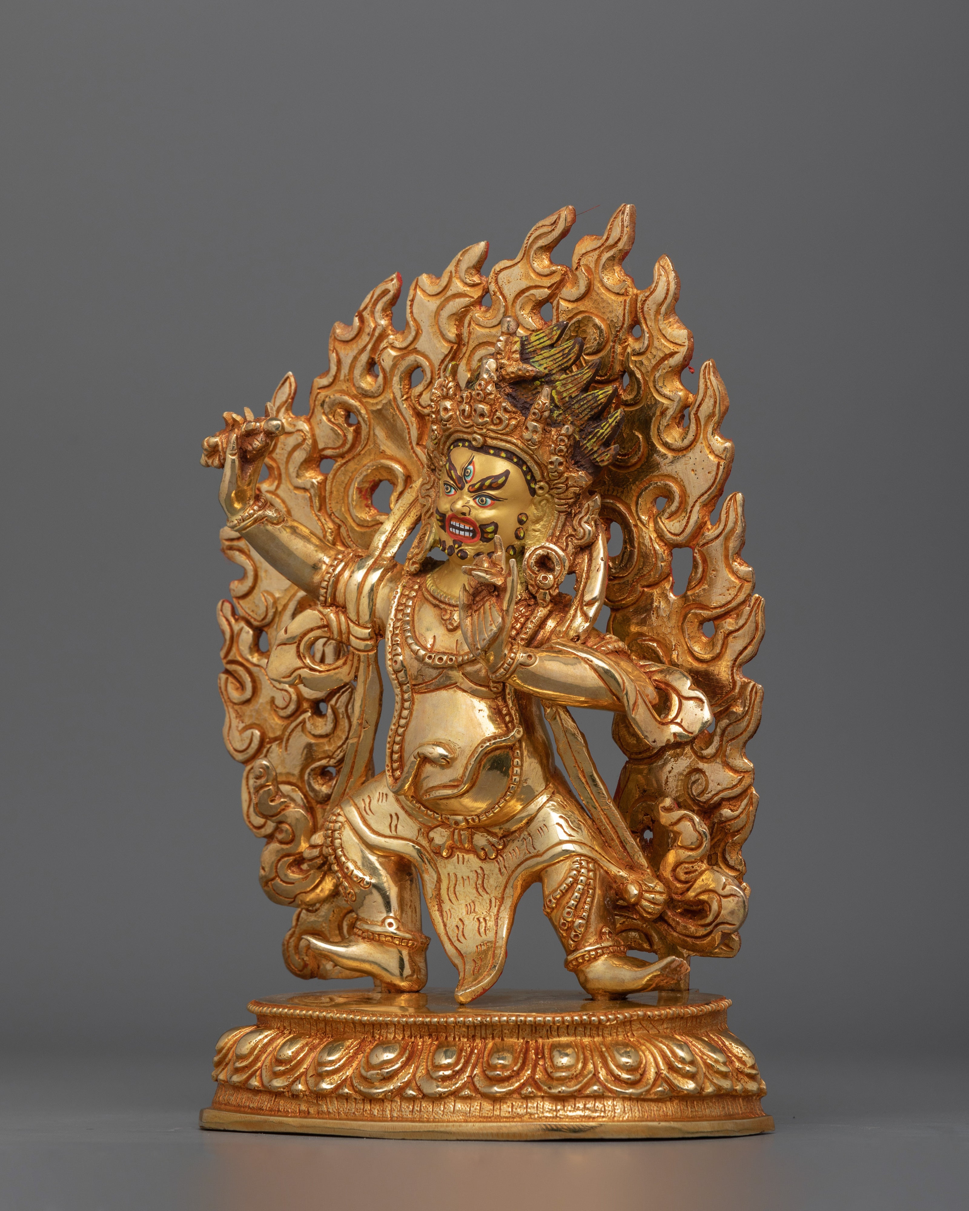 Holder of a Thunderbolt Vajrapani Sculpture | Himalayan Art of Nepal