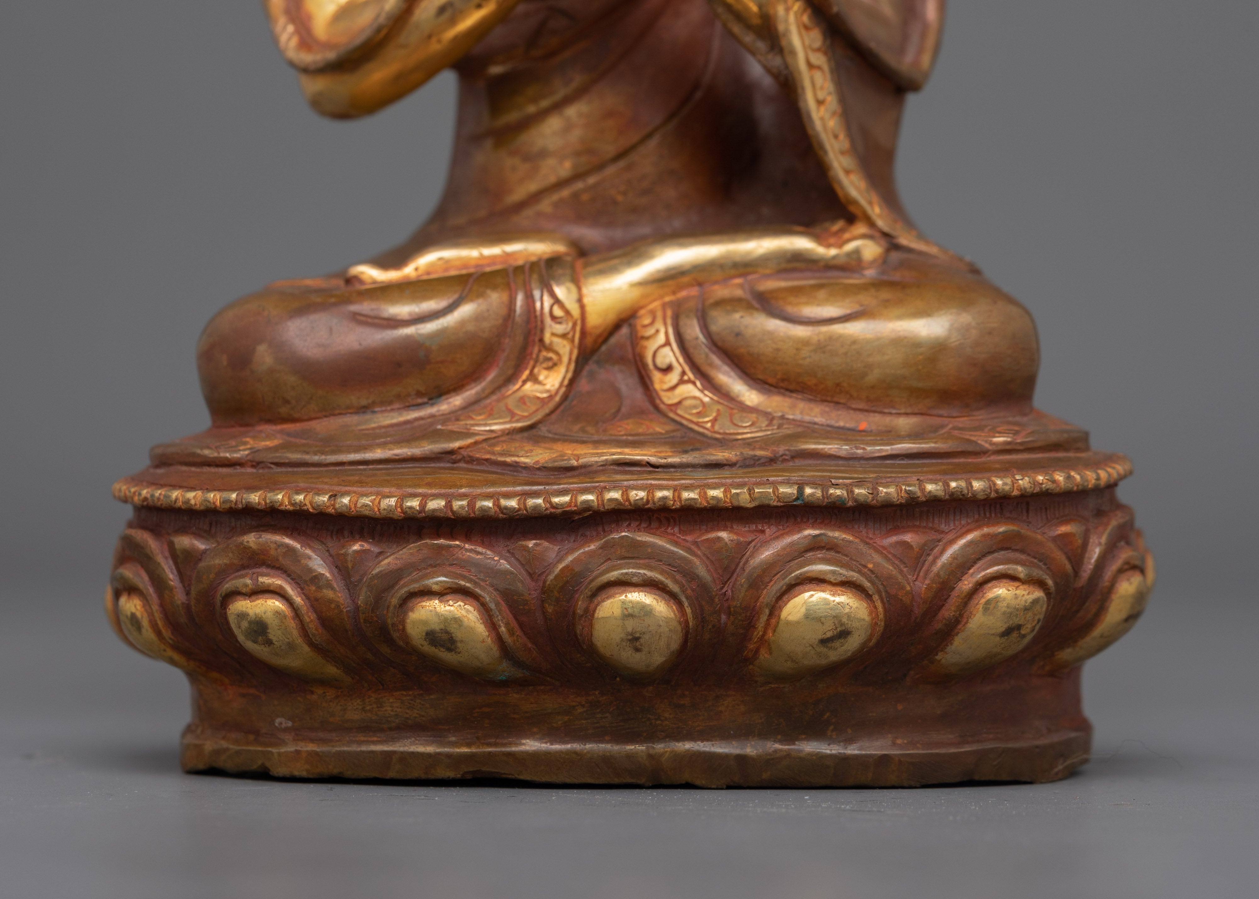 Buddhist Precious Master Je Tsongkhapa Statue | Great Tibetan Lama for Home and Altar