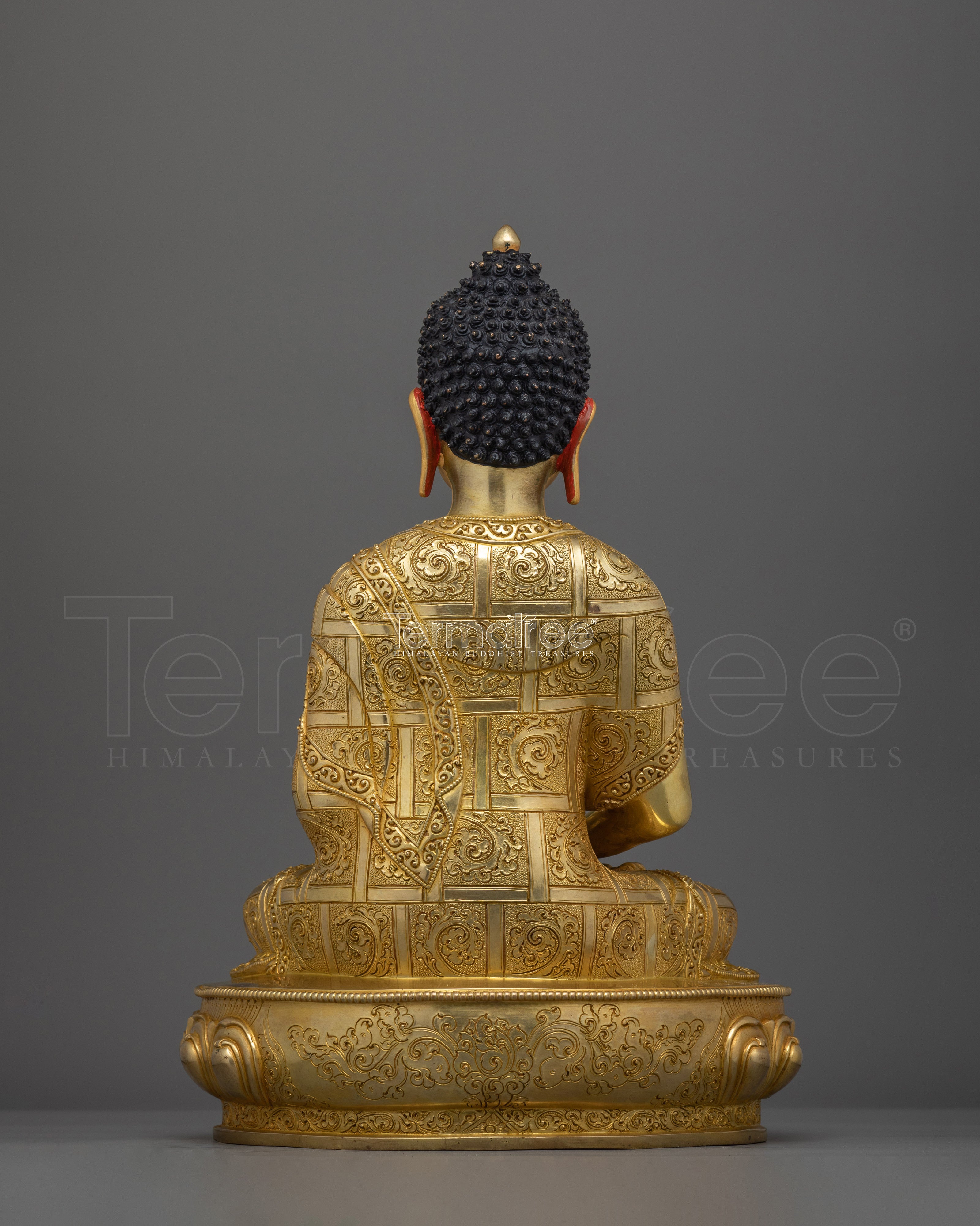 Amitabha Buddha of pure land Sculpture | Enlightened Sukhavati for Shrine