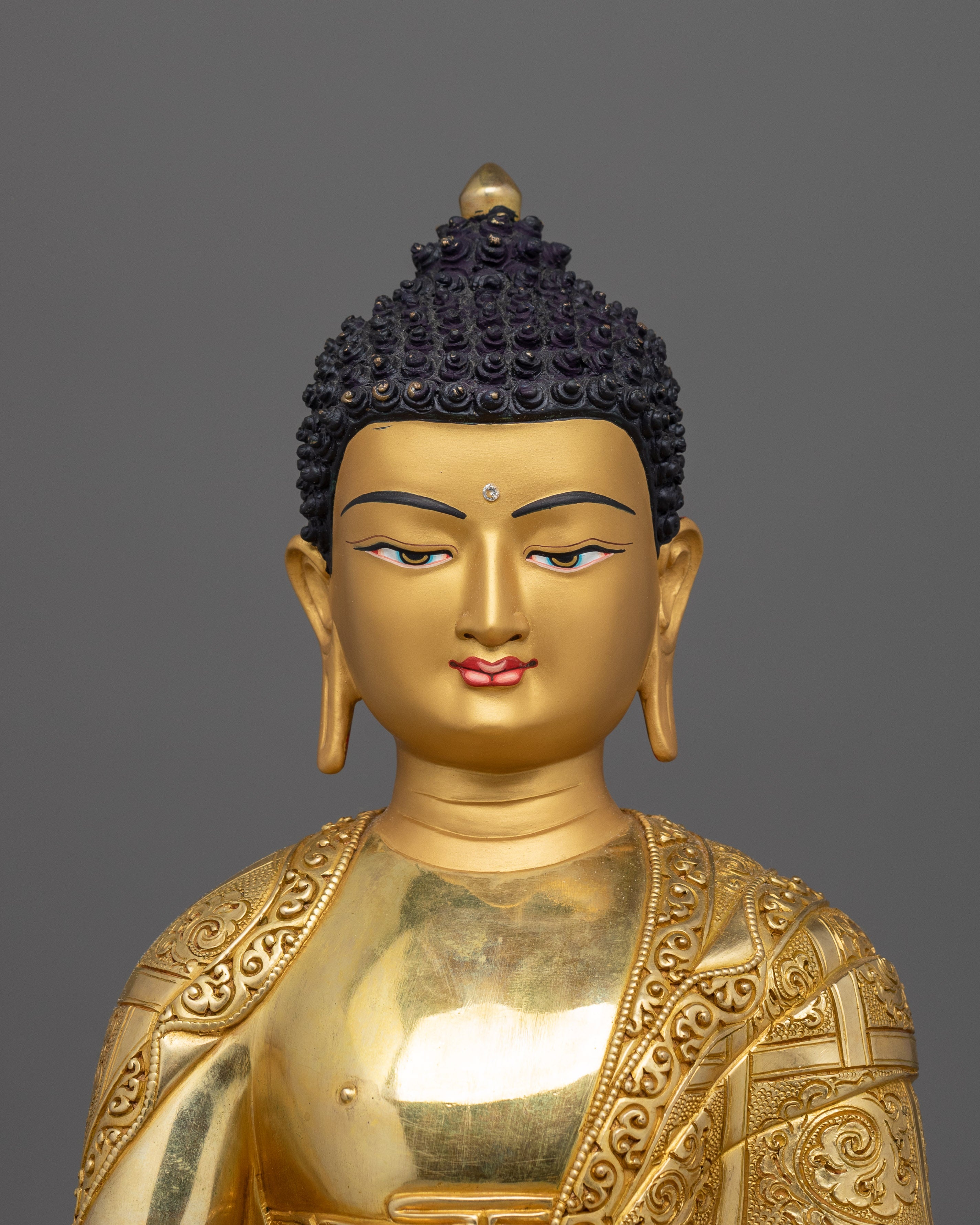 Amitabha Buddha of pure land Sculpture | Enlightened Sukhavati for Shrine