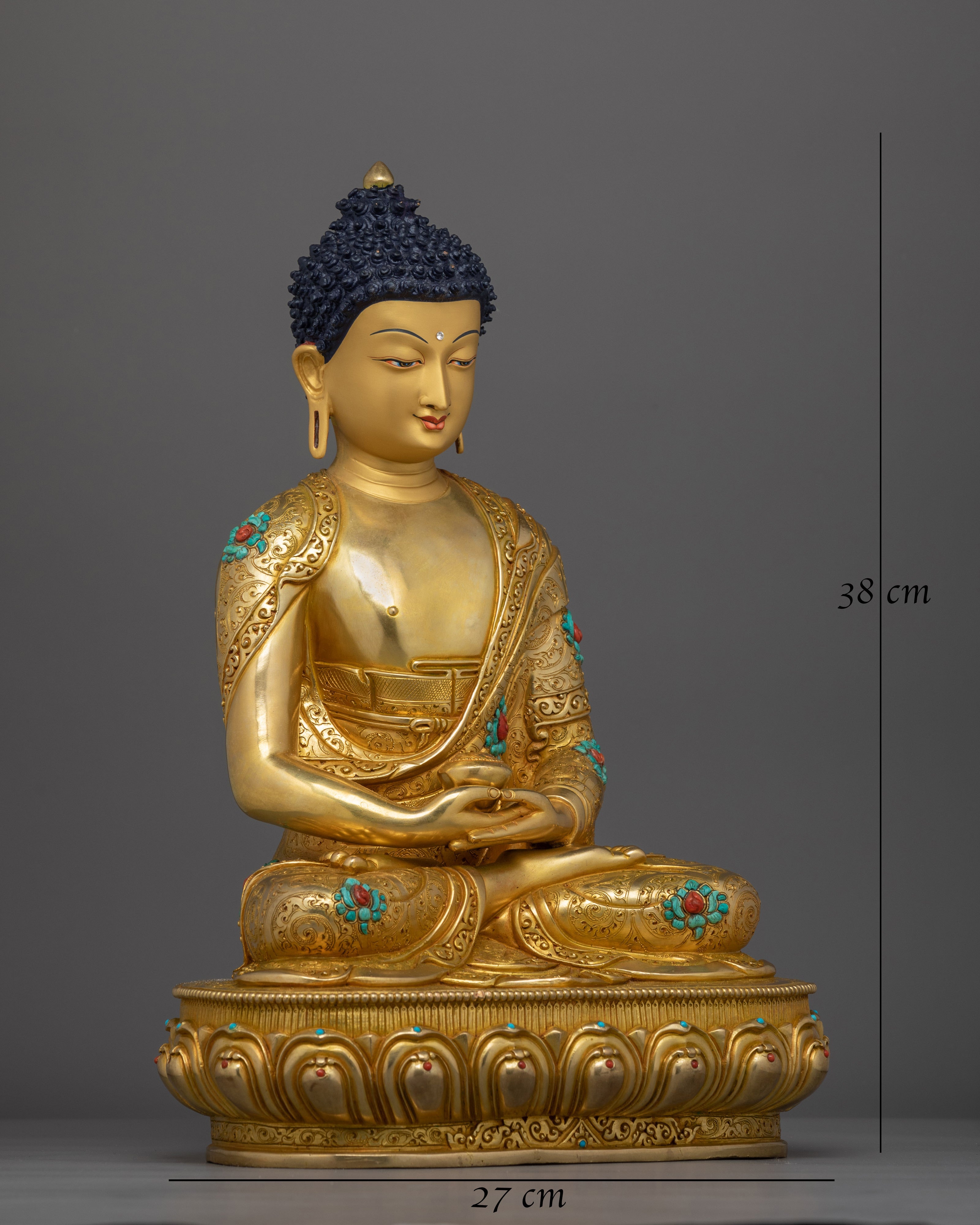 Tranquil Amitabha Buddha Dharma Statue | Limitless Light Pure Land Buddhism