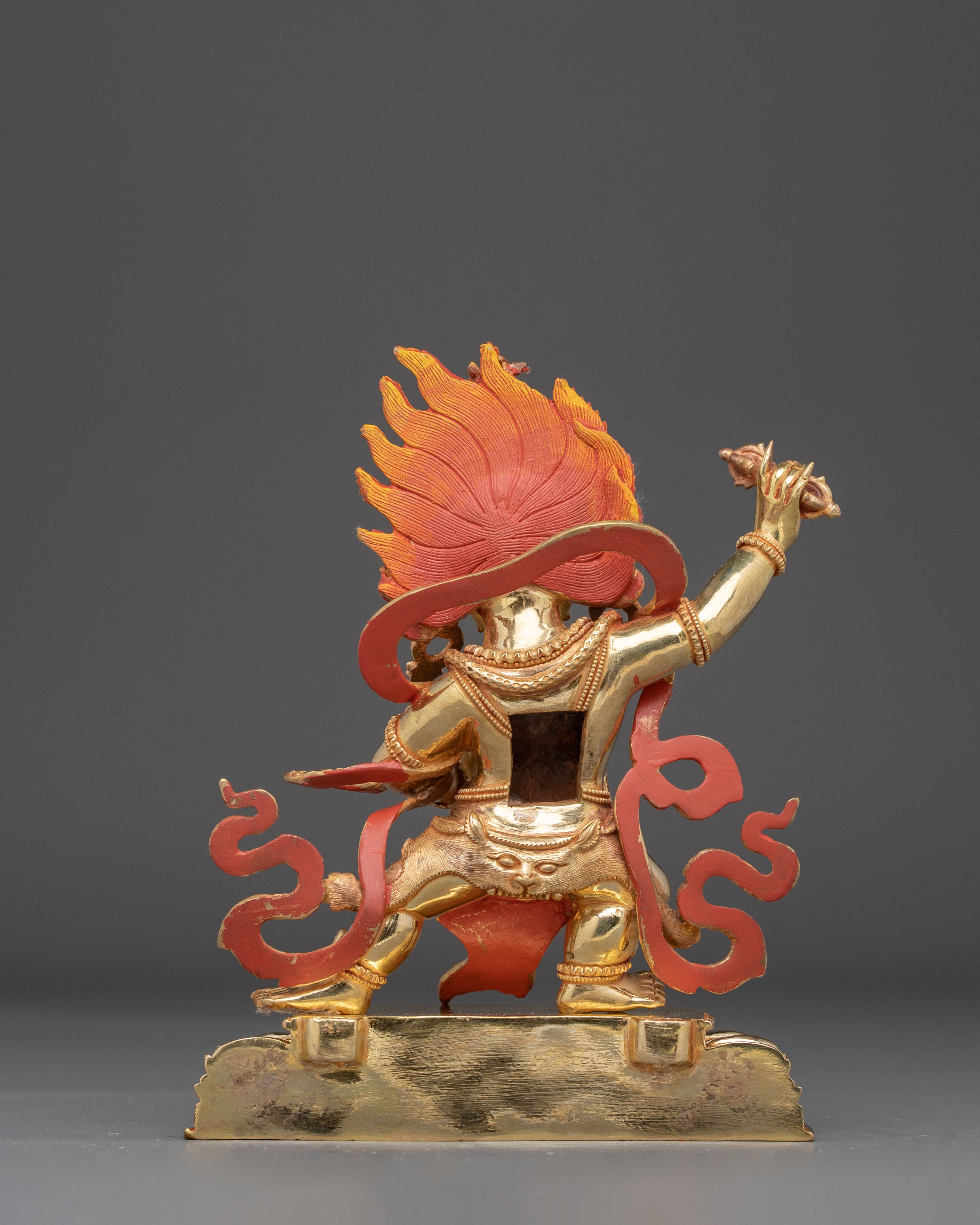 Handmade Tibetan Vajrapani Copper Art Protector Deity | Guardian of Dharma