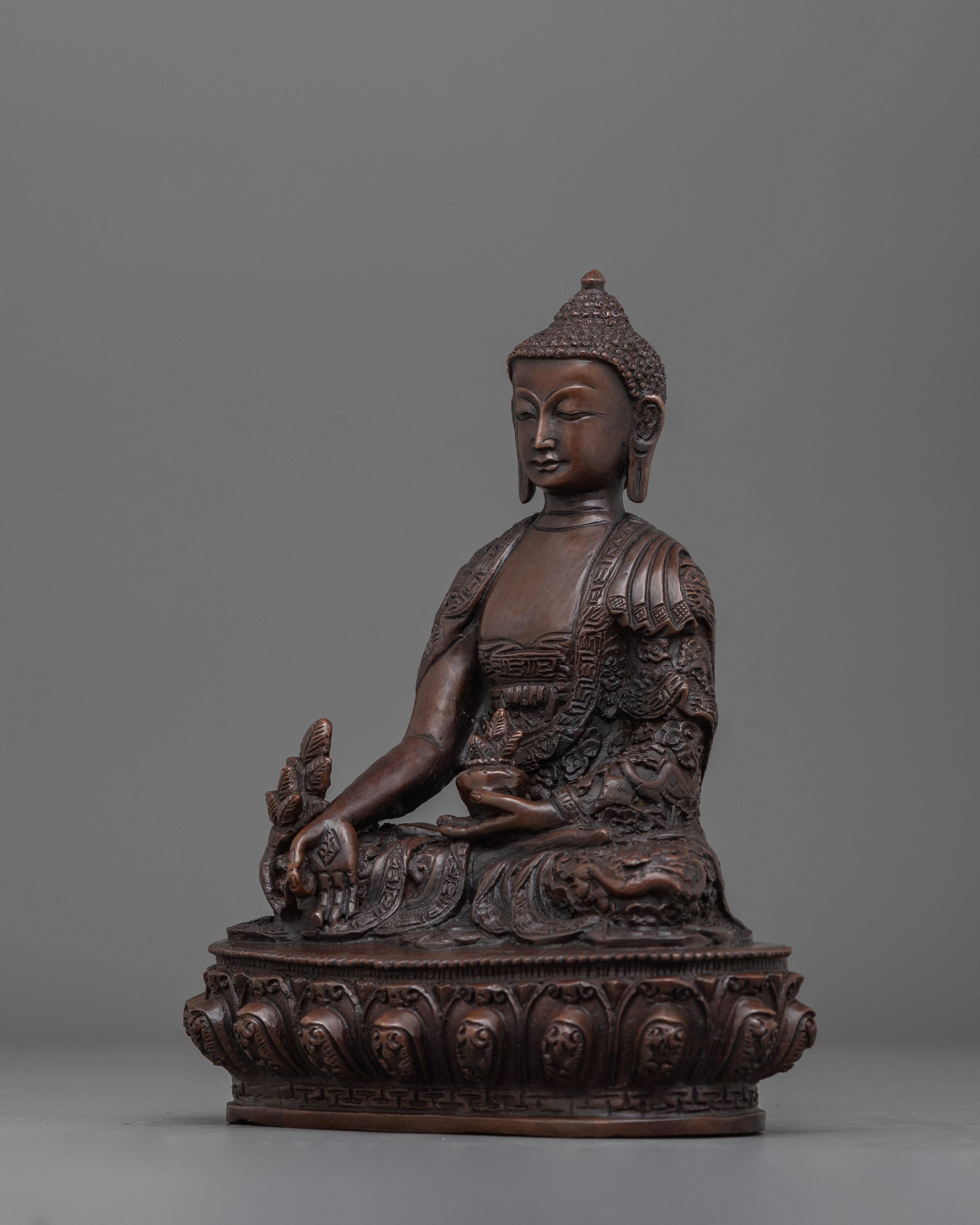 Medicine Buddha for Healing Statue for Shrine | Bhaisajyaguru Sculpture