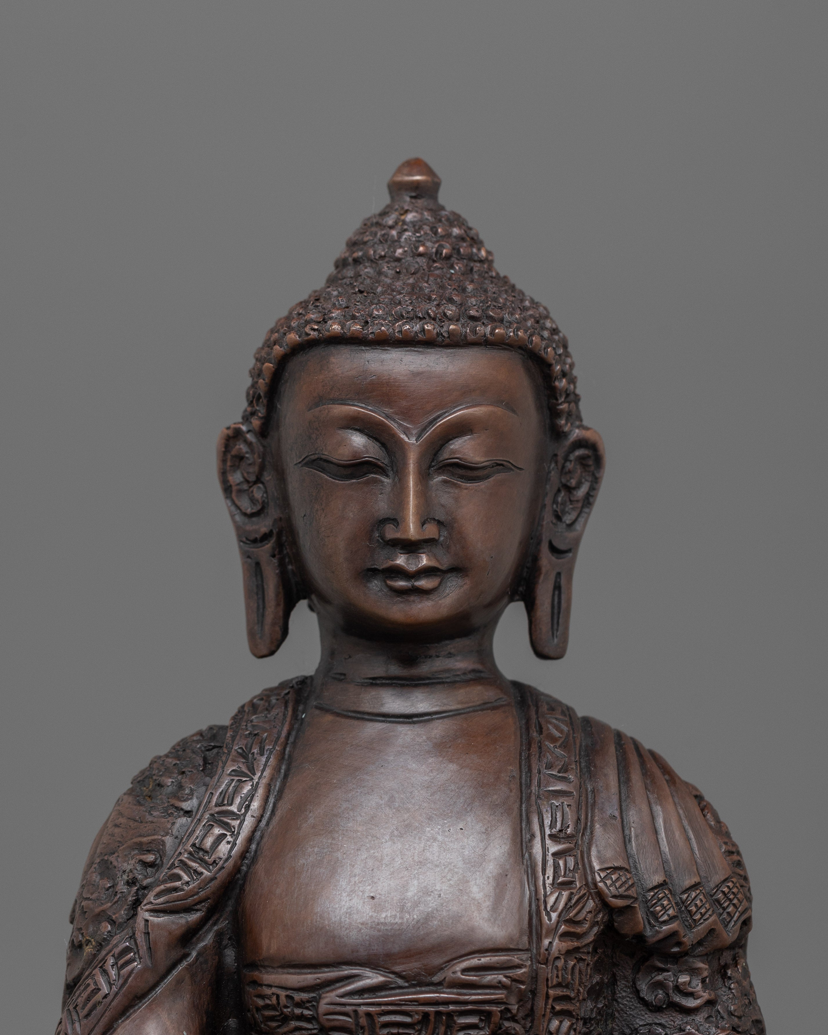 Medicine Buddha for Healing Statue for Shrine | Bhaisajyaguru Sculpture