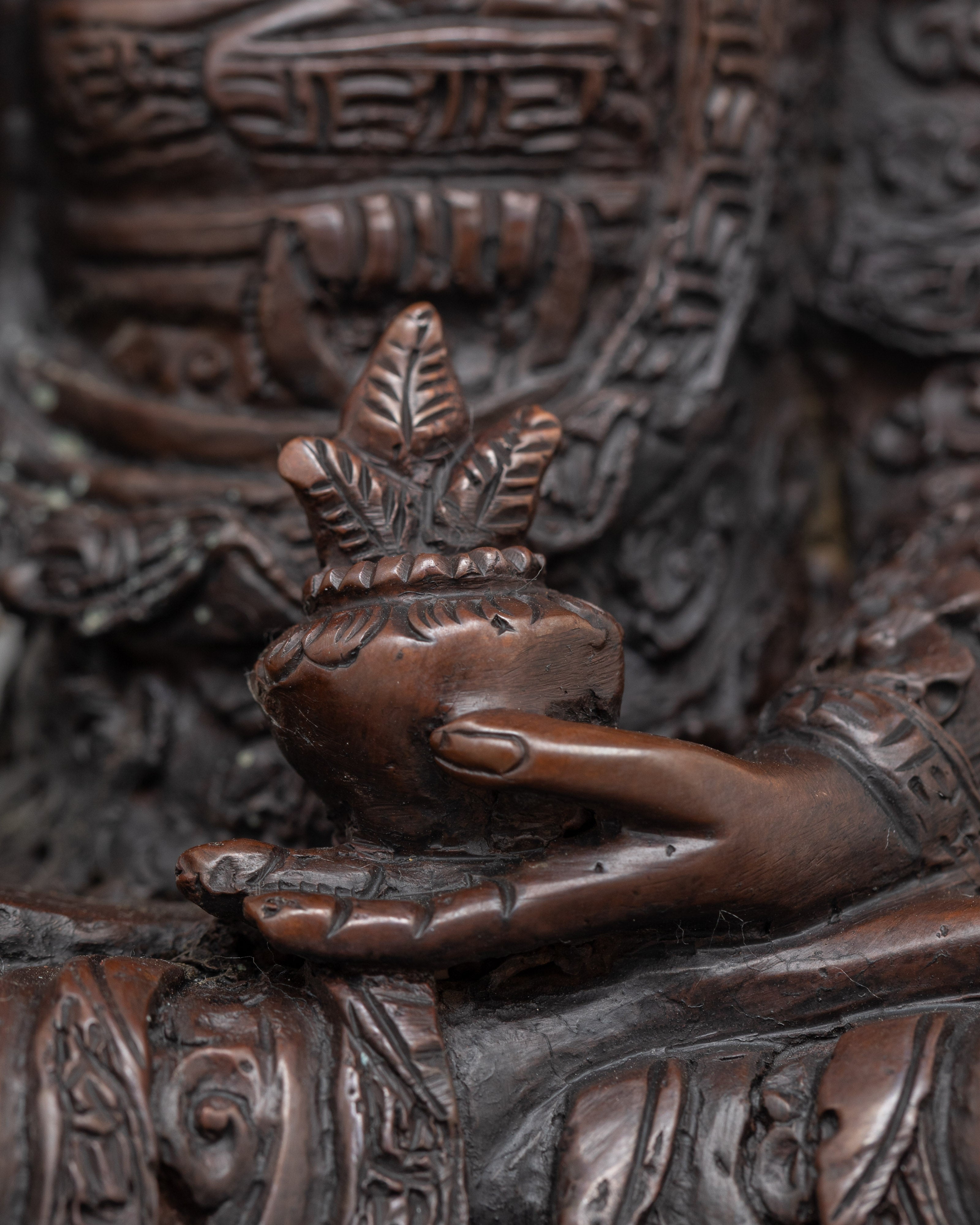 Medicine Buddha for Healing Statue for Shrine | Bhaisajyaguru Sculpture