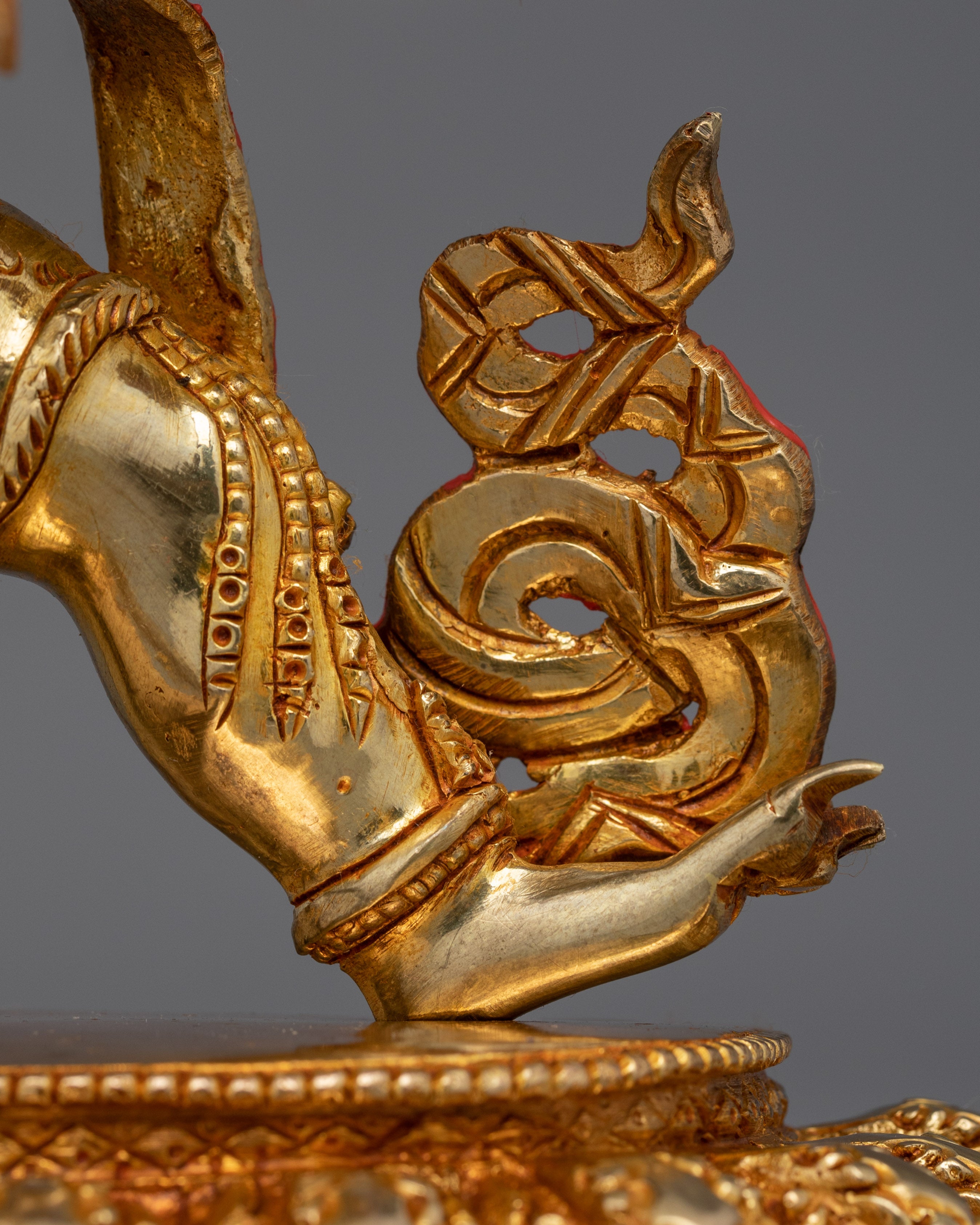 Handmade Vajrapani Statue | 24K Gold Protector Deity Sculpture