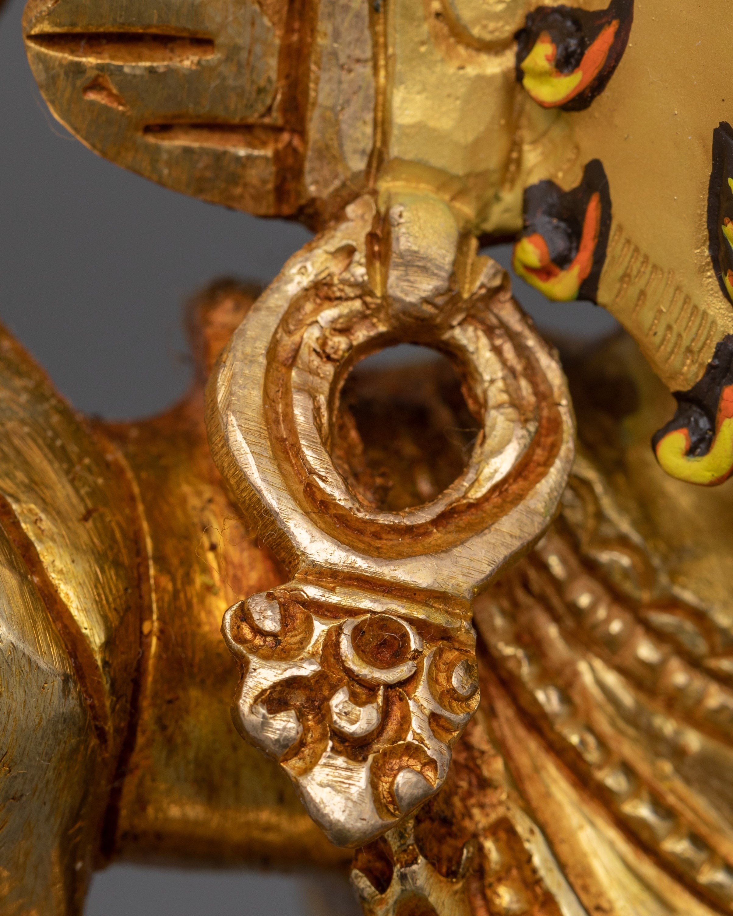 Handmade Vajrapani Statue | 24K Gold Protector Deity Sculpture