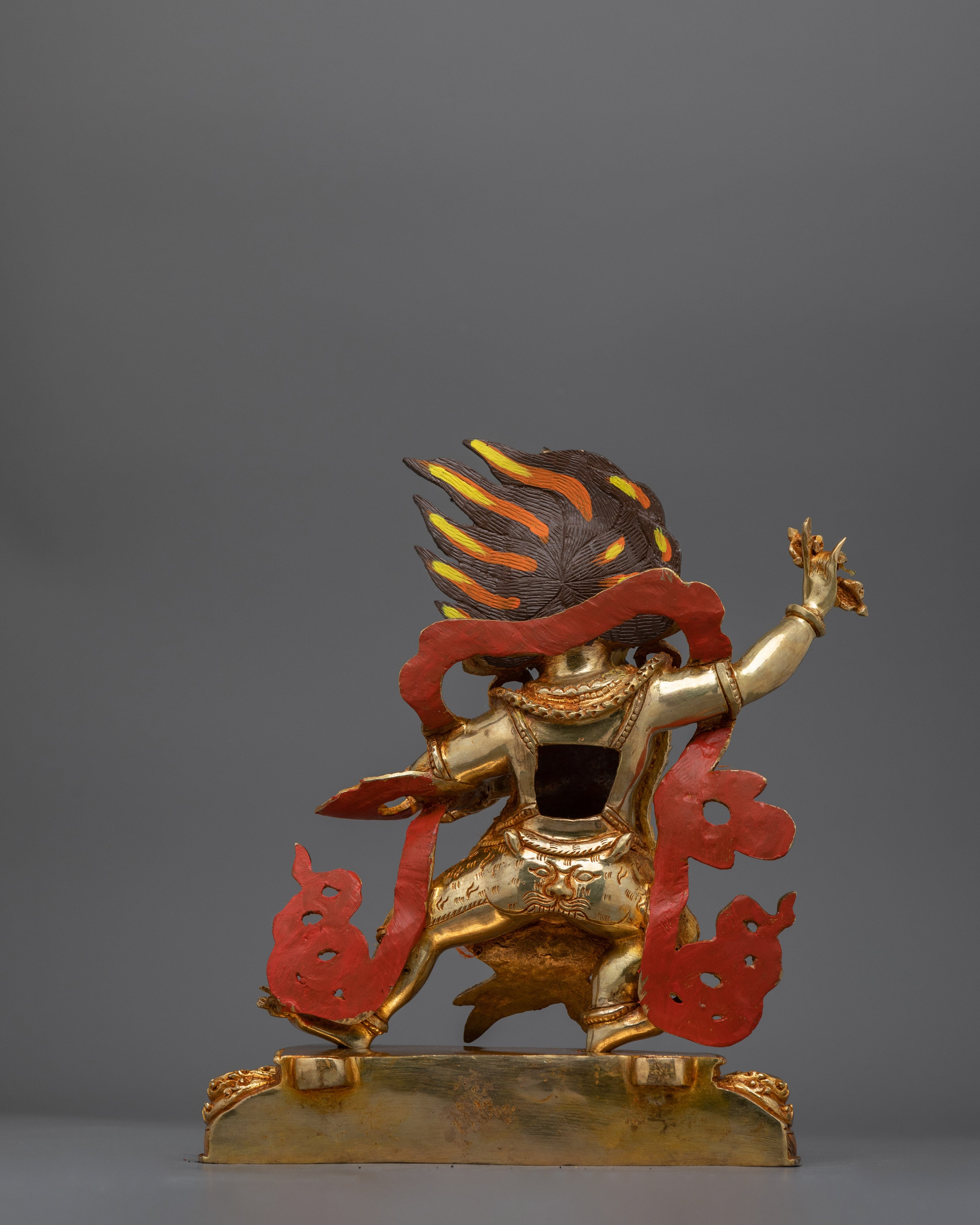 Handmade Vajrapani Statue | 24K Gold Protector Deity Sculpture