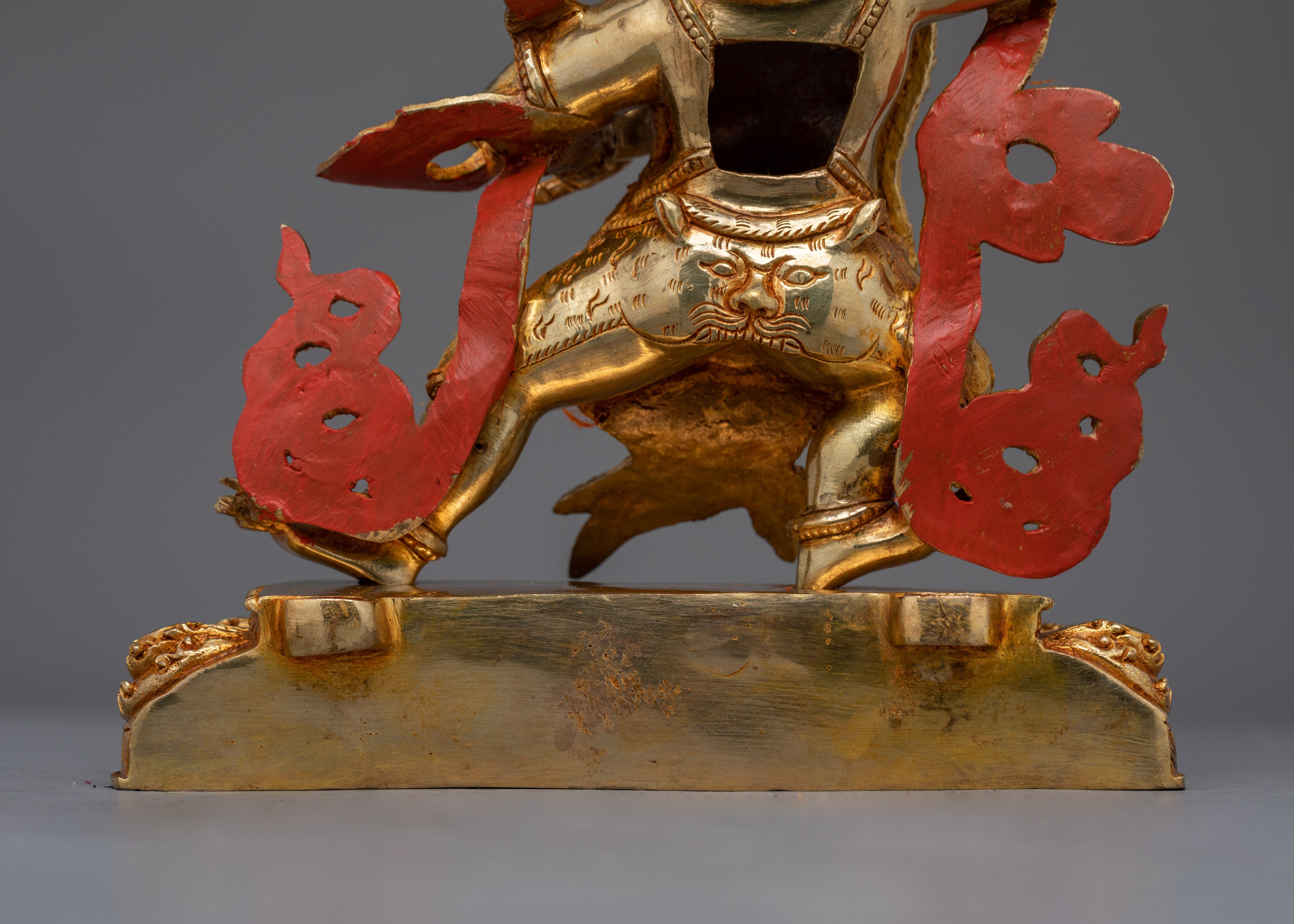 Handmade Vajrapani Statue | 24K Gold Protector Deity Sculpture