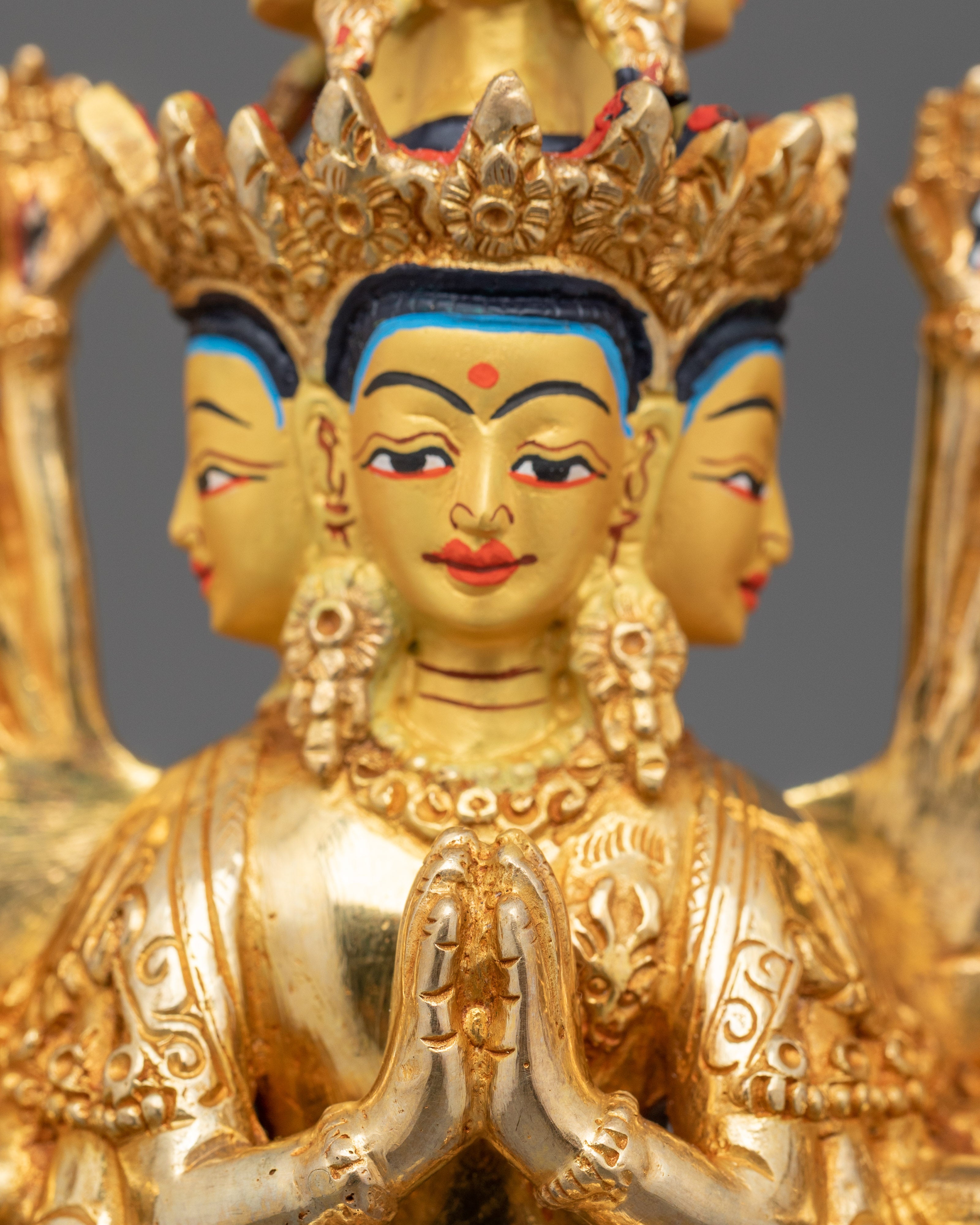 1000-Armed Chenresig Sculpture | Handcrafted Compassionate Buddha