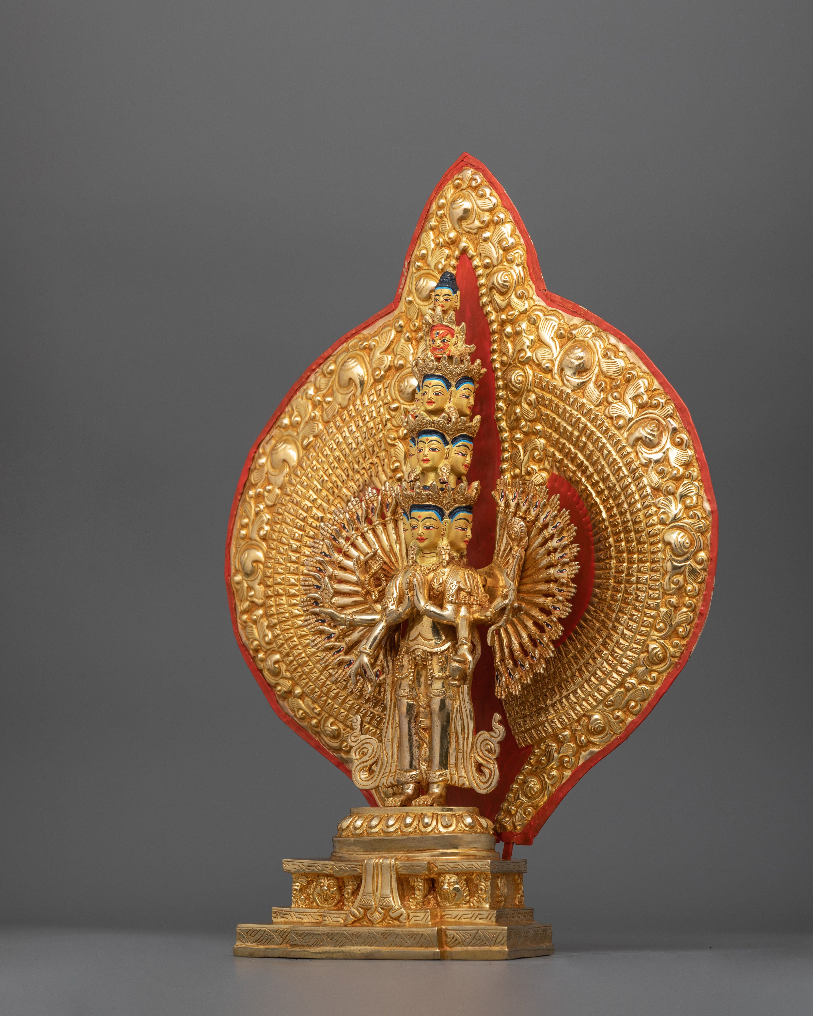 1000-Armed Chenresig Sculpture | Handcrafted Compassionate Buddha