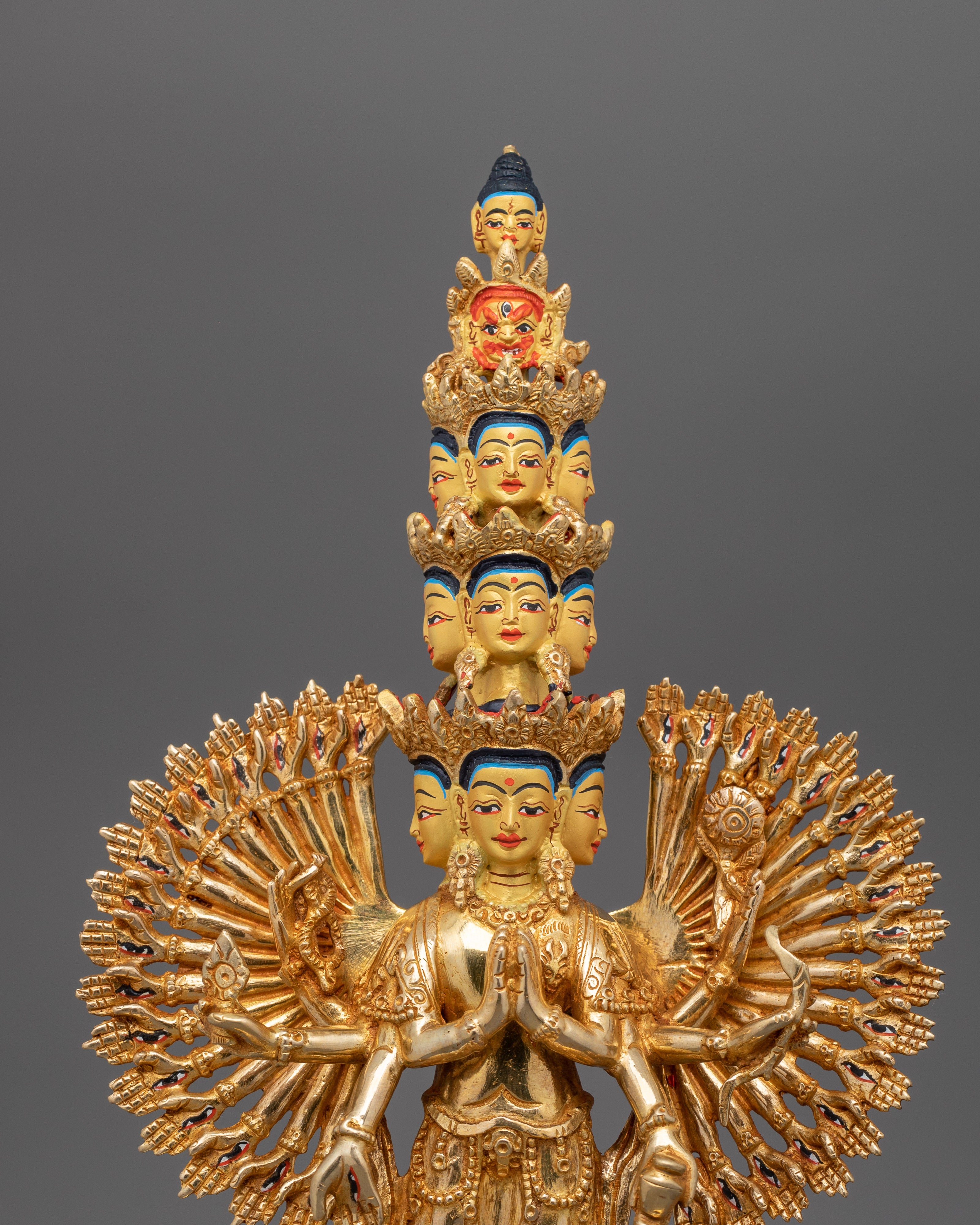 1000-Armed Chenresig Sculpture | Handcrafted Compassionate Buddha