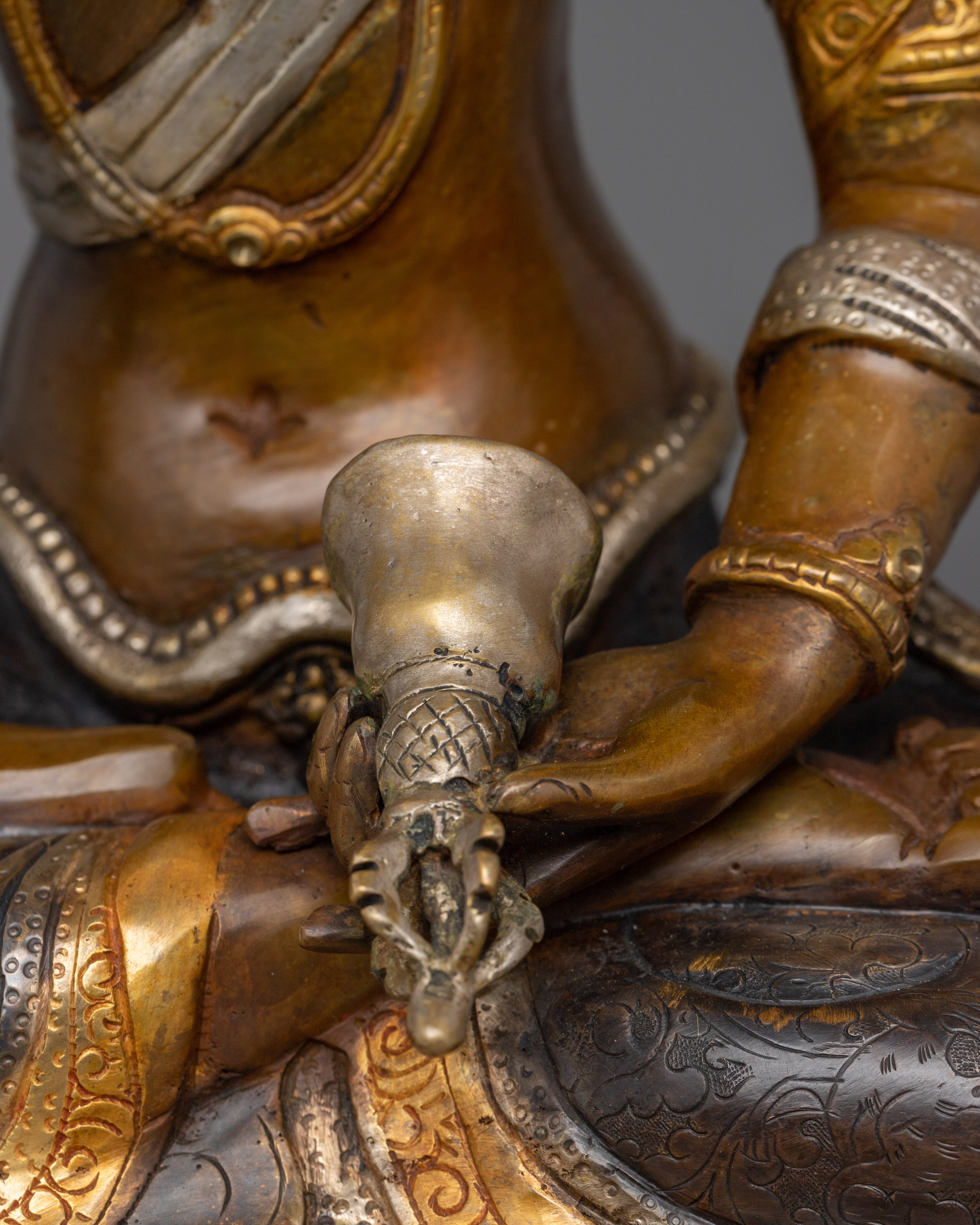 Upright Vajra Holder Vajrasattva Sacred Figurine | Spiritual Purification Deity