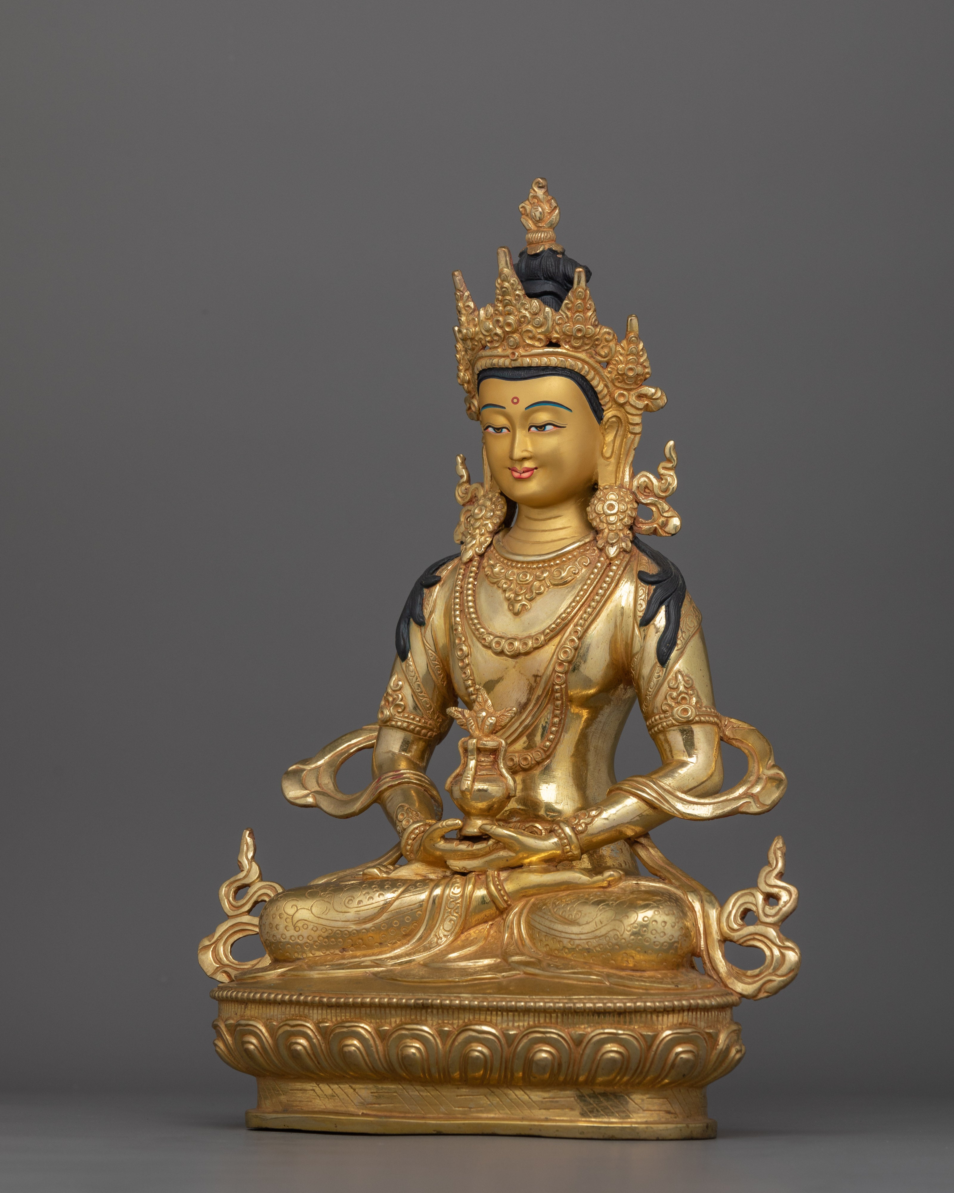 Amitayus Buddha of Long Life Sculpture | Statue for Spiritual Well-being