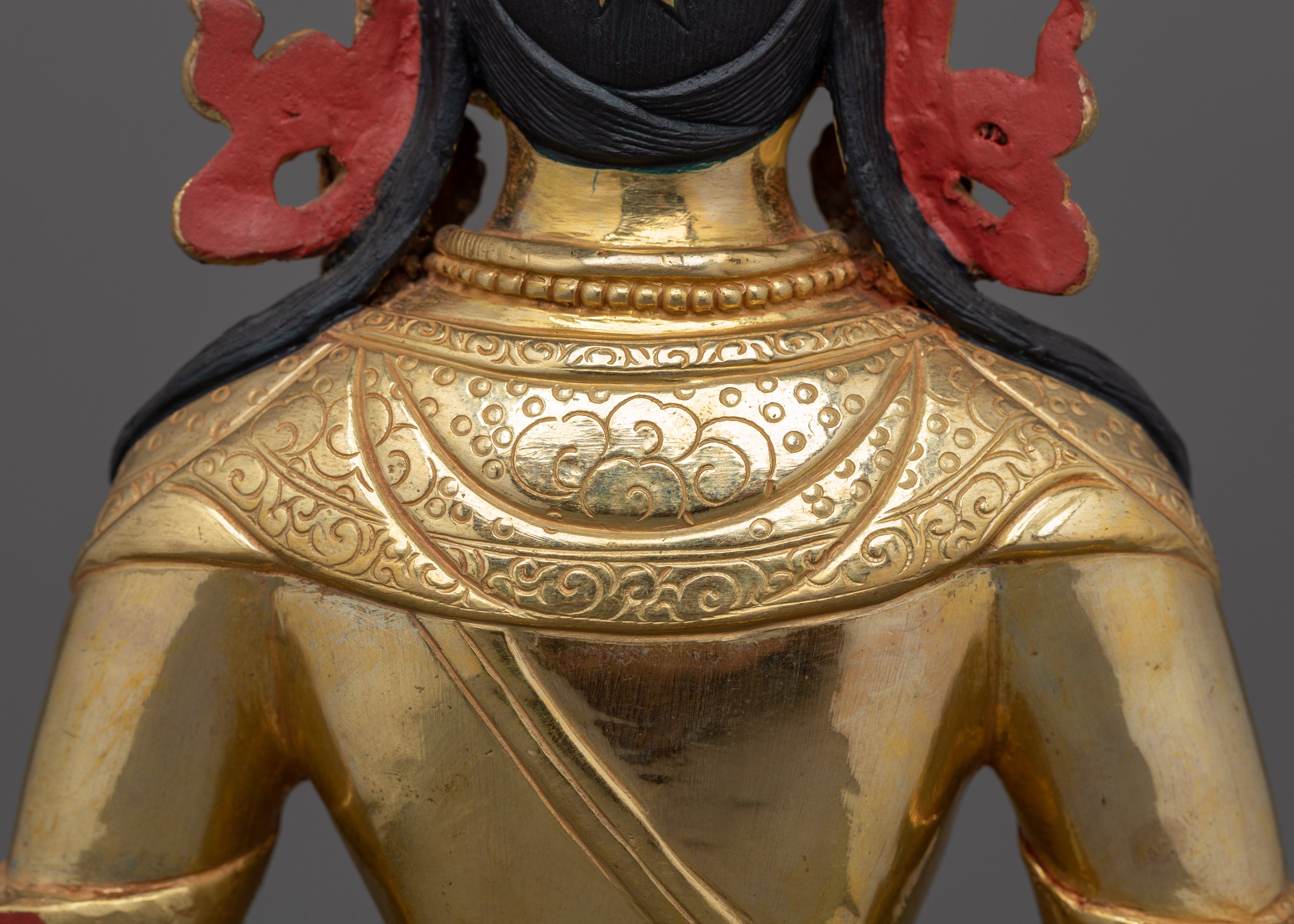 Amitayus Buddha of Long Life Sculpture | Statue for Spiritual Well-being