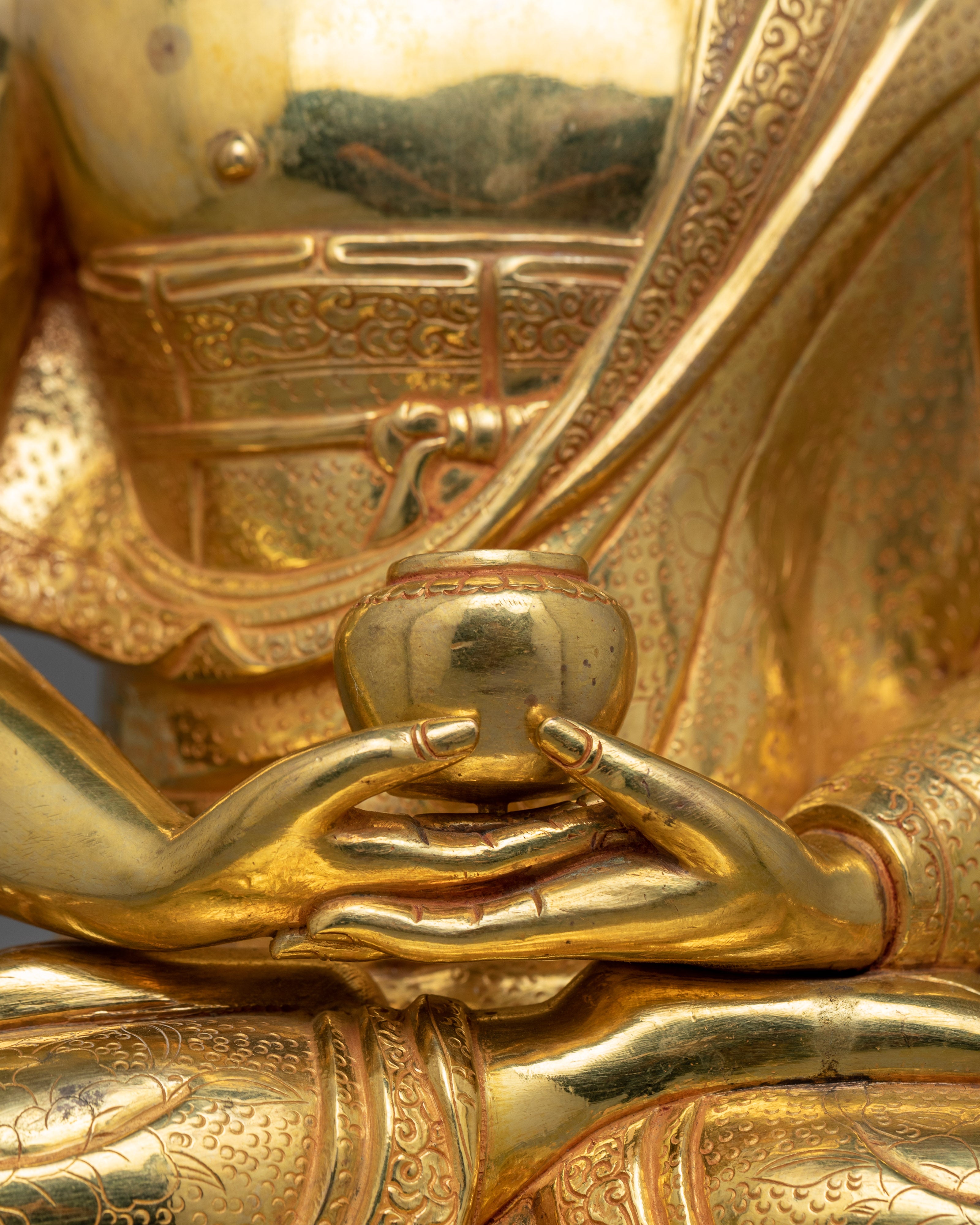 Amitabha Buddha of Eternal Life Sculpture | Buddha of Pure Land Buddhism