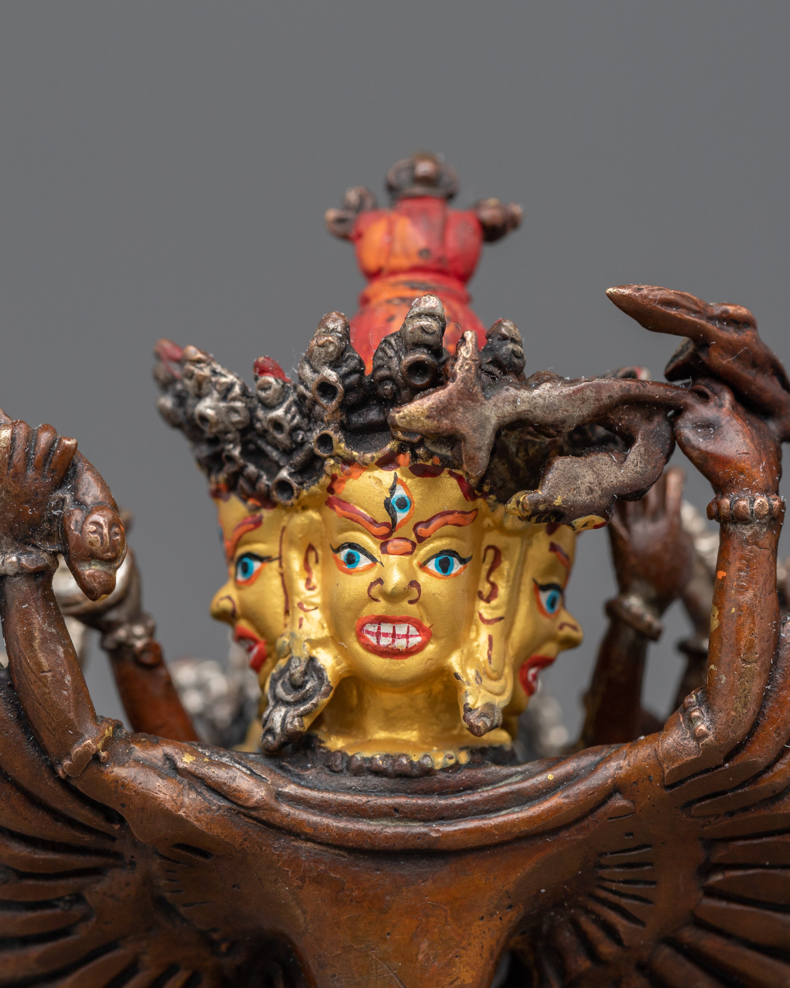 Tibetan Buddhist Kalachakra Sculpture | Symbolizing the Ability to Handle All Situations