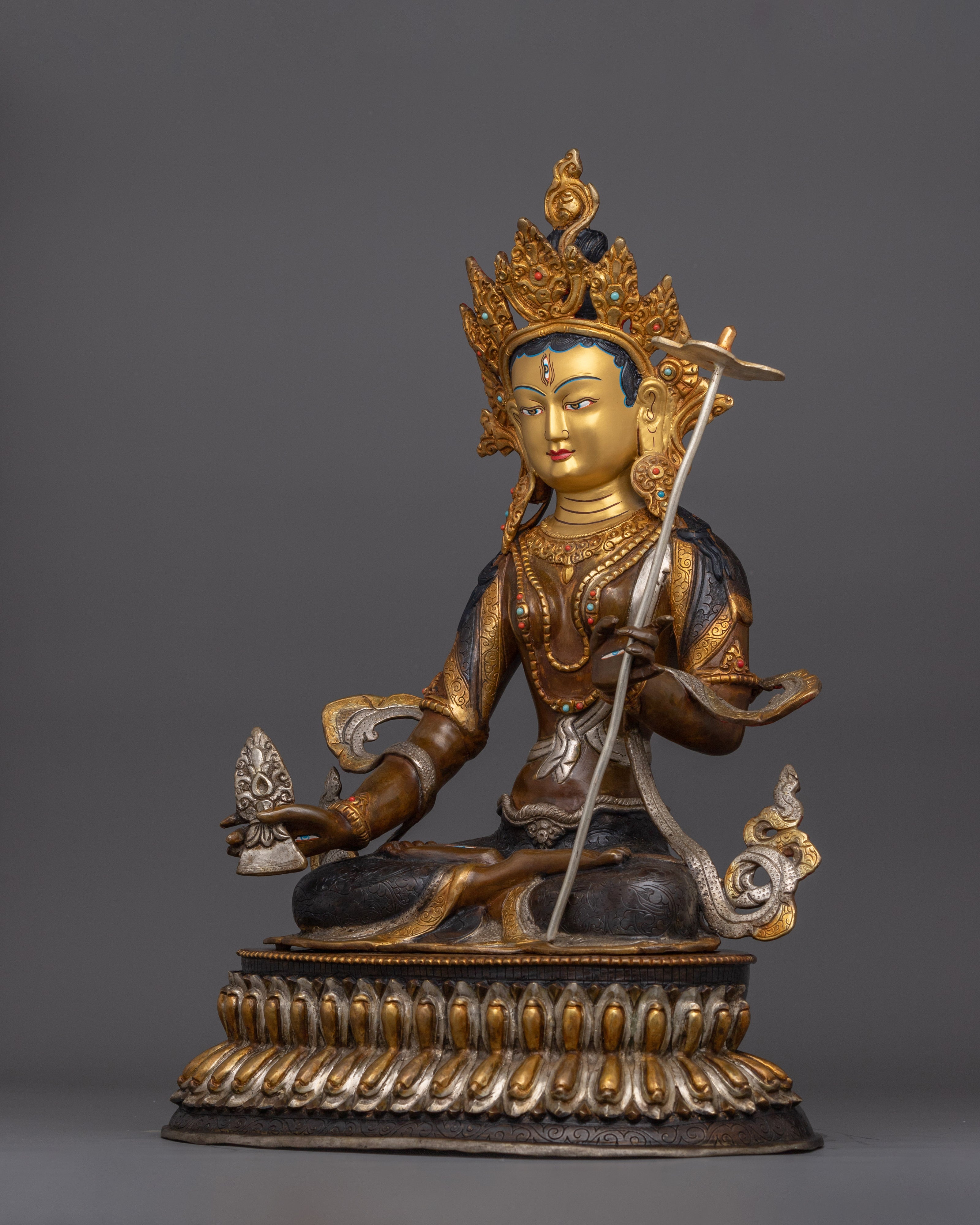 Bodhisattva Dukar Statue | Tibetan Protection and Fierce Compassion Art