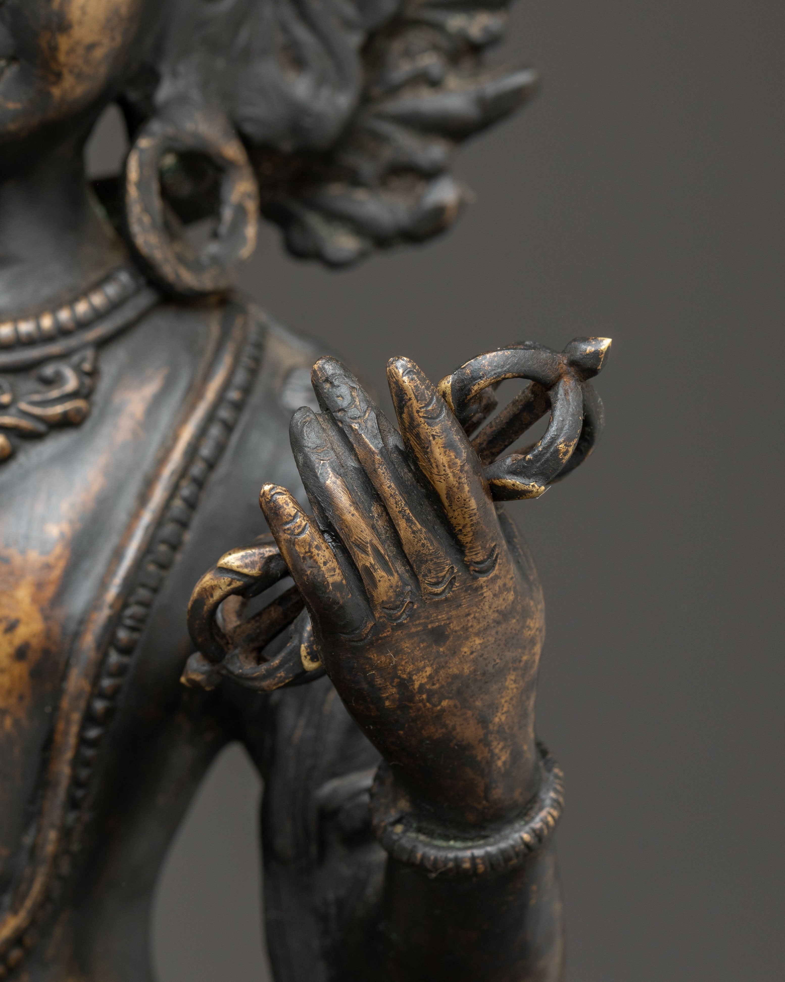 Handmade Copper Statue of Standing Vajrasattva