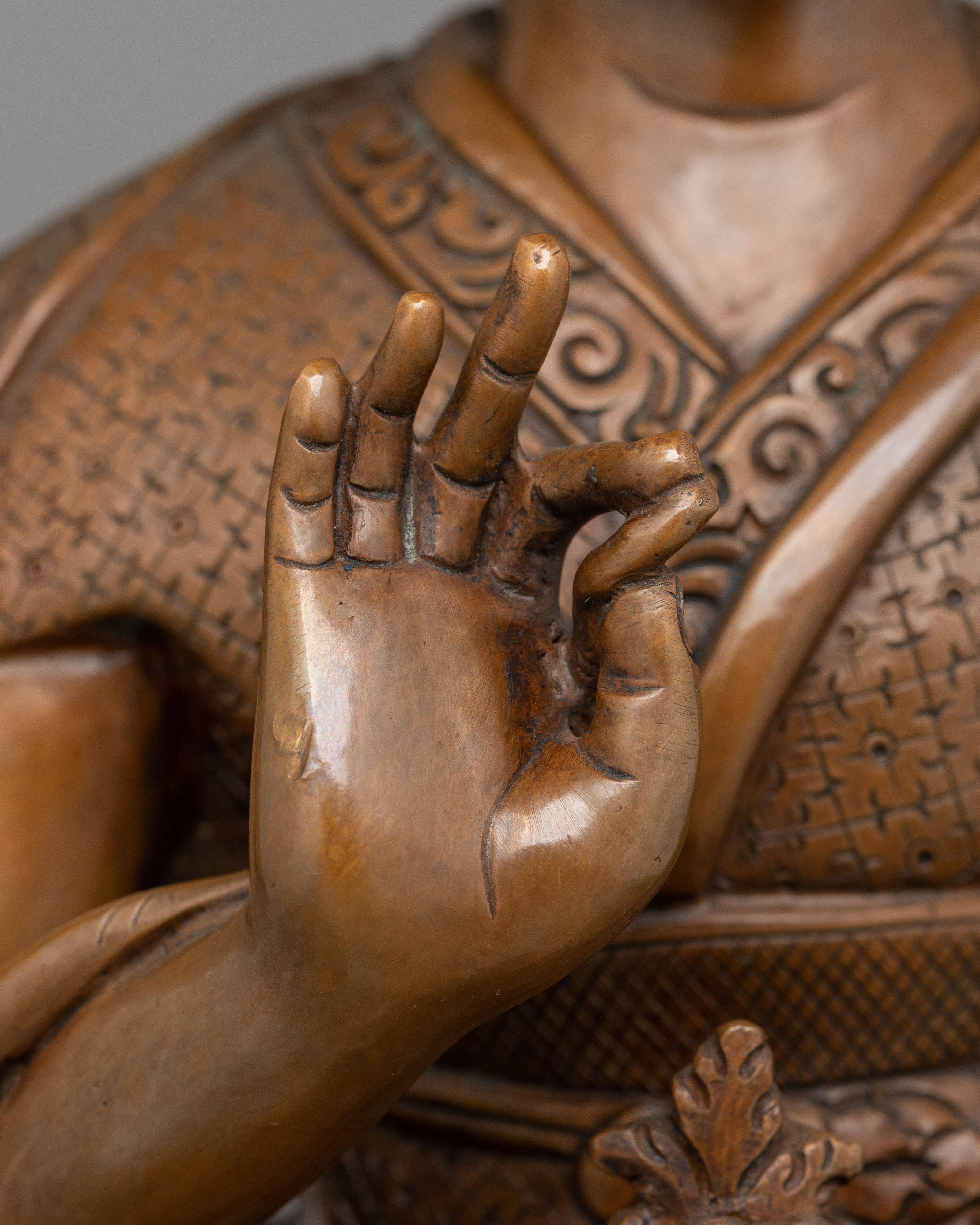 Wangchuk Dorje, 9th Karmapa Spiritual Leadership Statue | Compassionate Lama Artwork