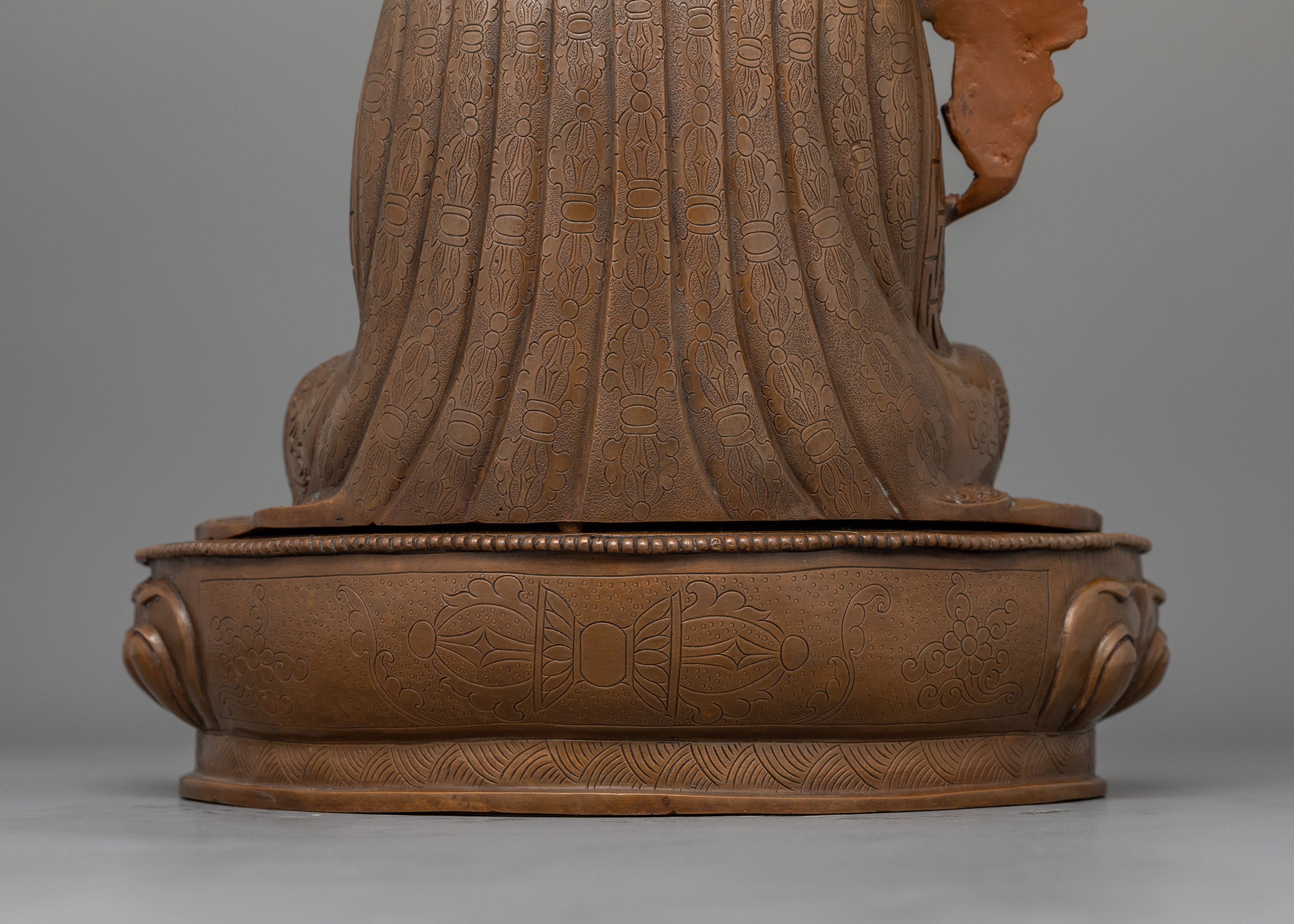 Wangchuk Dorje, 9th Karmapa Spiritual Leadership Statue | Compassionate Lama Artwork